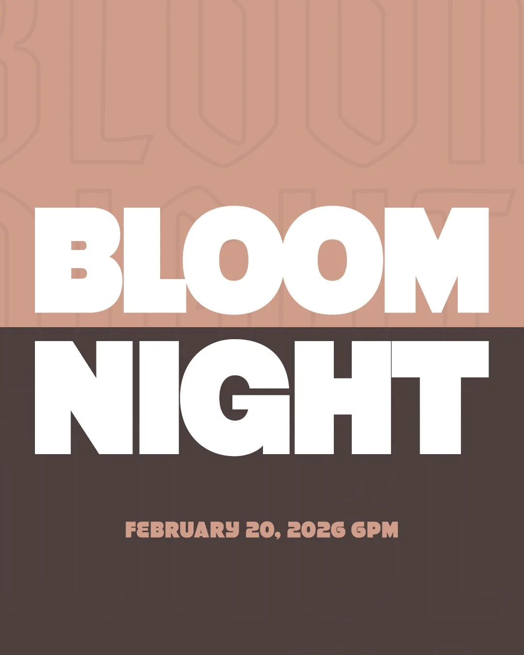 Hey ladies! Bloom Night is less than a month away! February 20 at 6pm! 🎉 We're excited to have a night to get together! We will have prayer board making, candle painting, coloring, get to know you stations, puzzles, and more! Can&rsquo;t wait to see