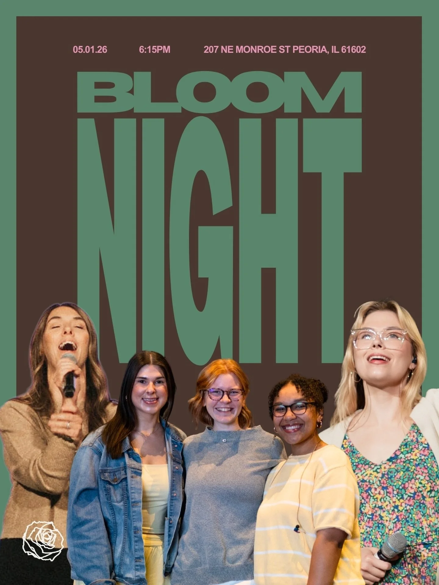 Hey ladies! 👋

Save the date for Bloom Night on May 1, 2026 starting at 6:15pm with our pre-party! It&rsquo;ll be a wonderful night of worship and the Word! 🙌 We will have snacks and vendors, and opportunity to pot your own plant! And service will 