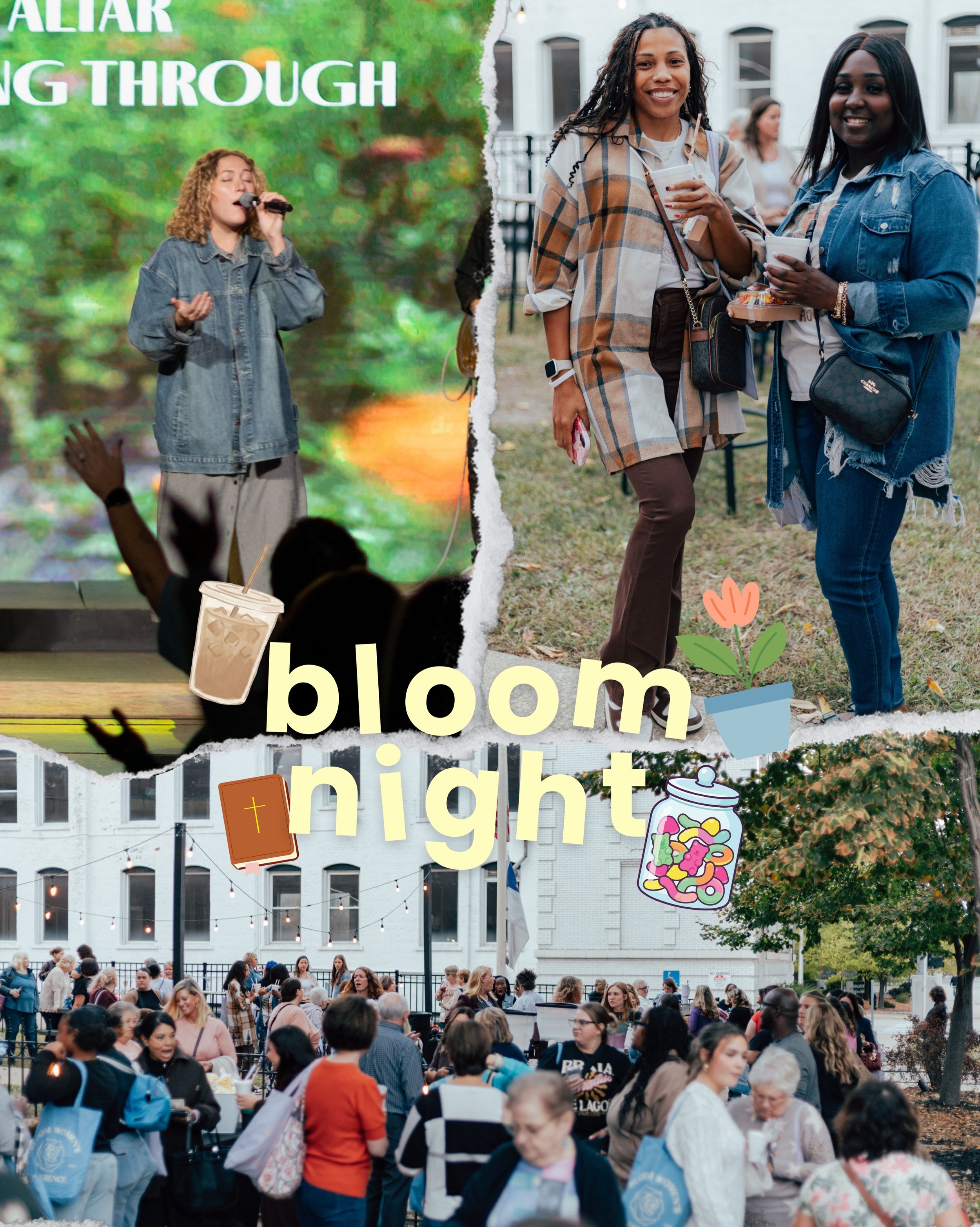 This Friday is Bloom Night! Join us for the pre-party starting at 6:15pm with snack and coffee trucks, a candy bar, and the opportunity to pot your own plant to take home🌷
