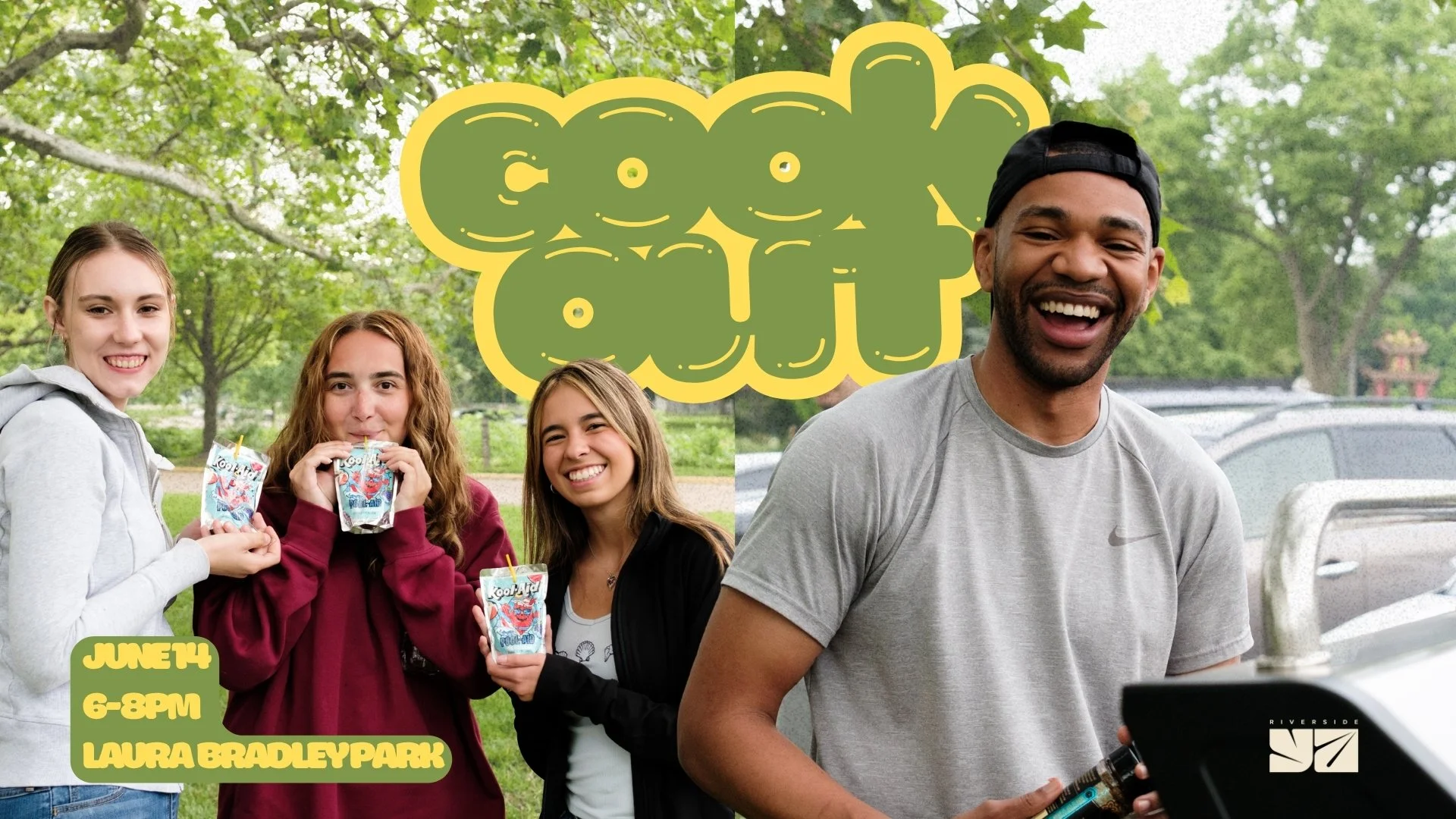 Young Adults cook out