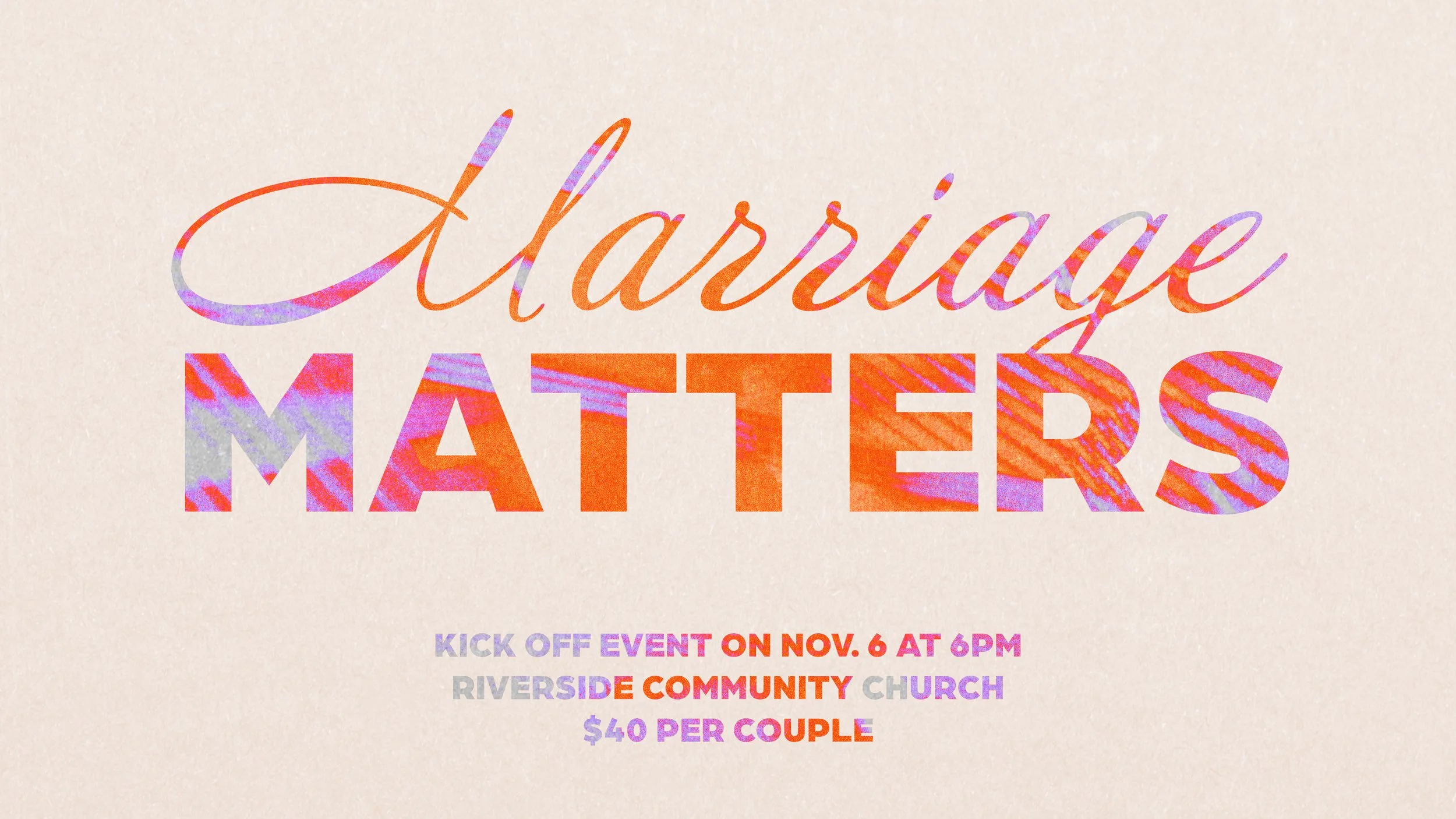 Marriage matters night out