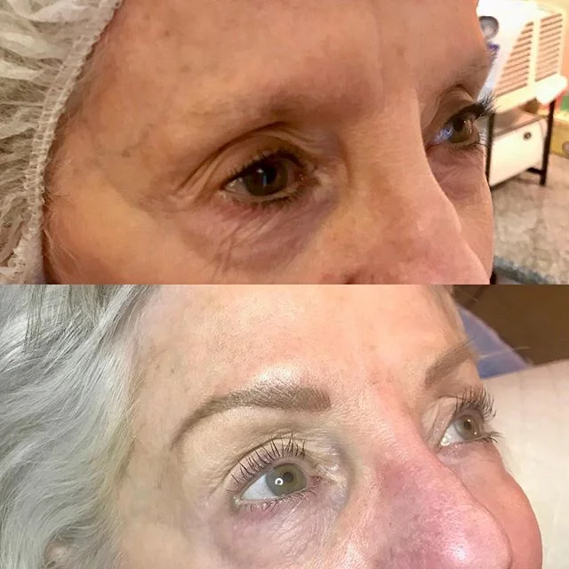 Huge difference with microblading #microblading