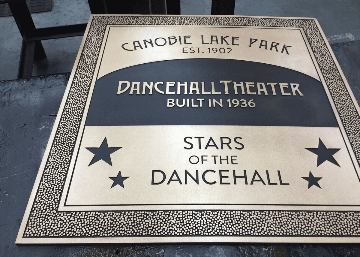 Canobie Lake Park Walk of Fame - Bronze Plaques - Stars of the Dancehall plaques