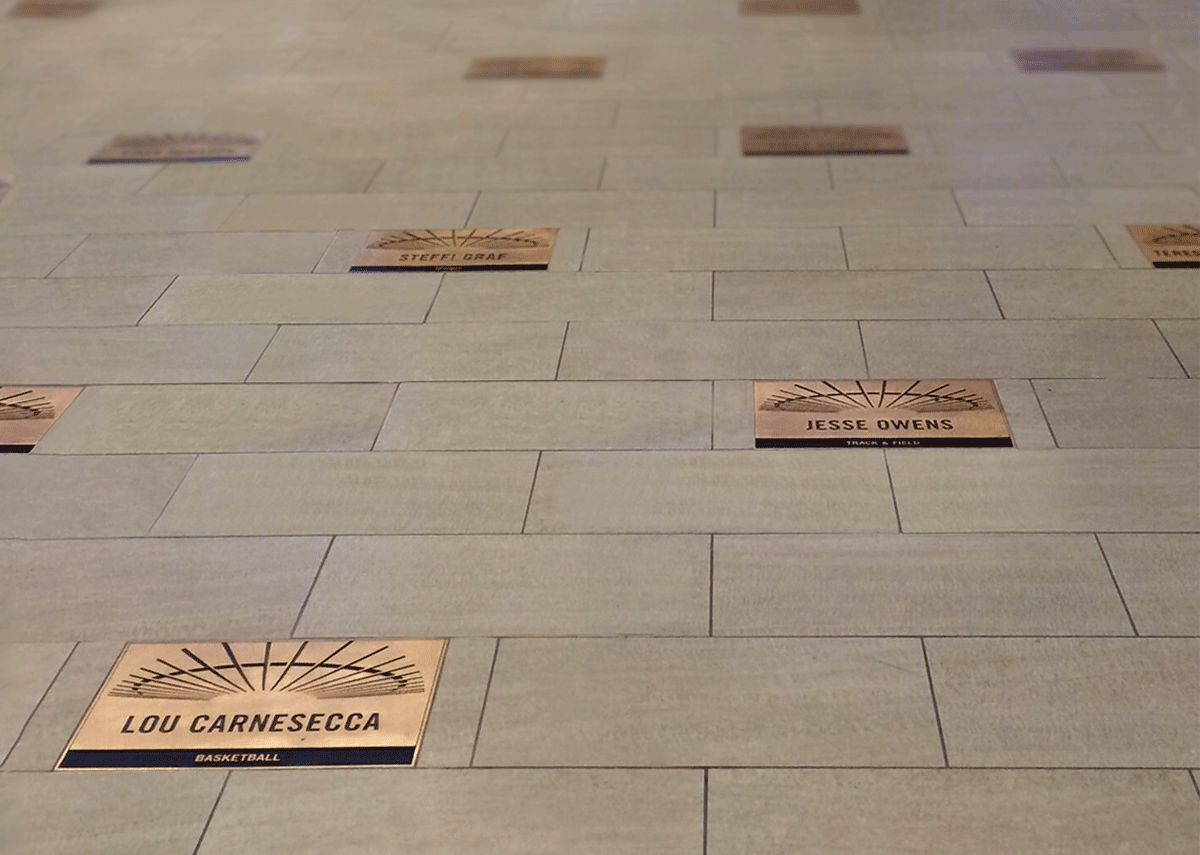 MSG Walk of Fame plaques - Madison Square Garden - NYC - Bronze Insets - Bronze plaques