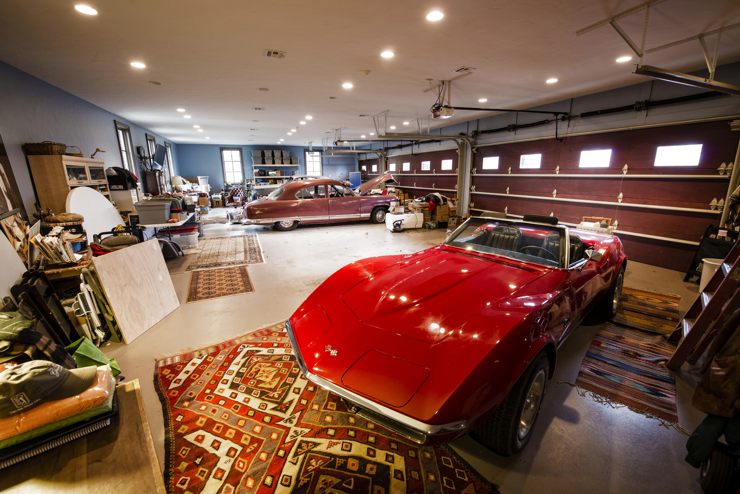  His&nbsp;5-car garage. The ultimate man cave. 