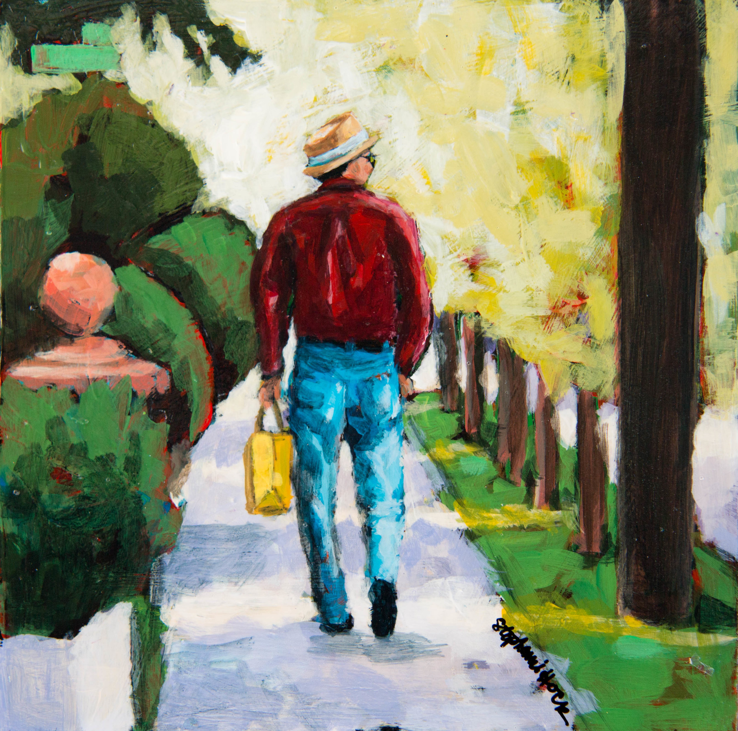 Spring In His Step, 6x6, $150