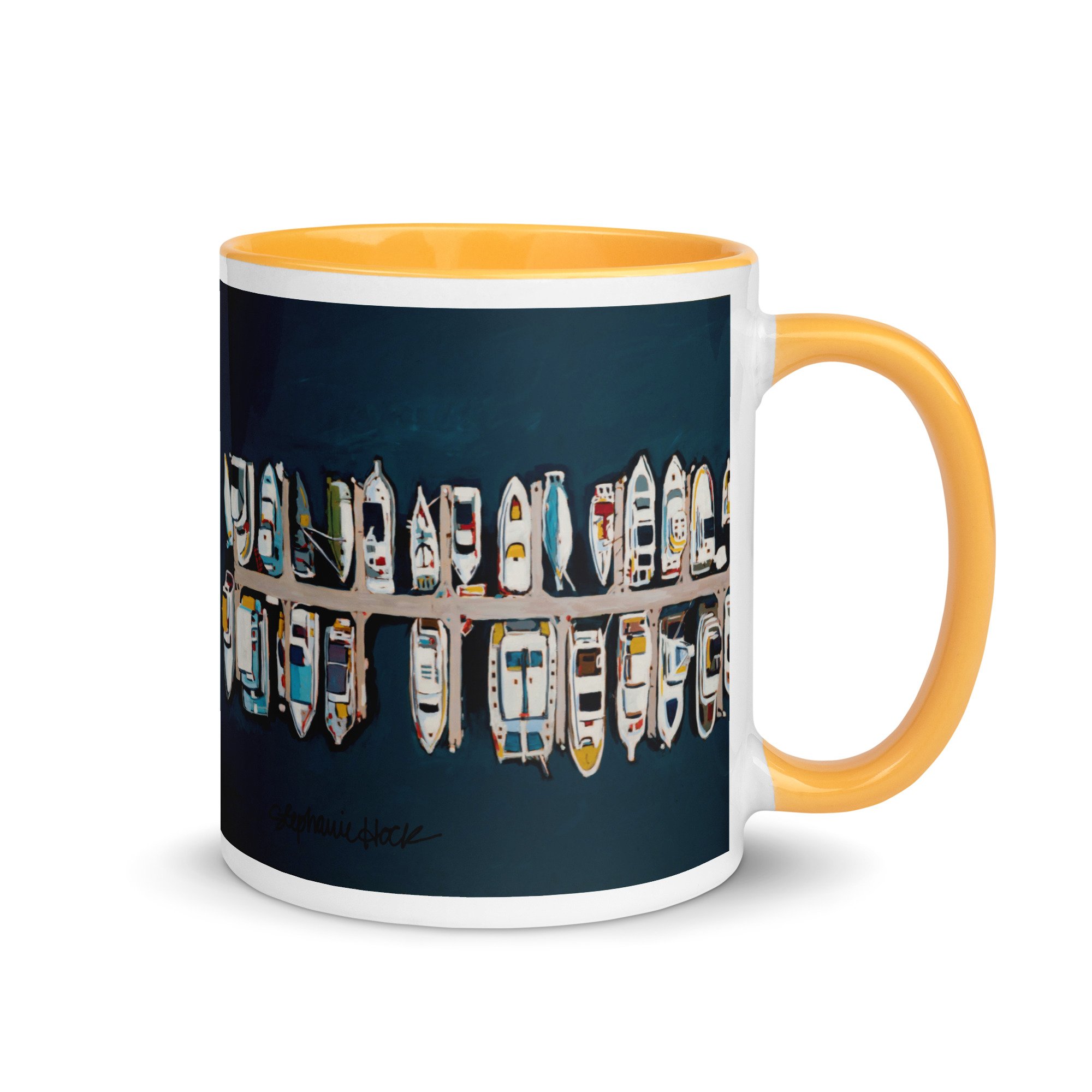 "Build Me a Boat" Mug with Color Inside