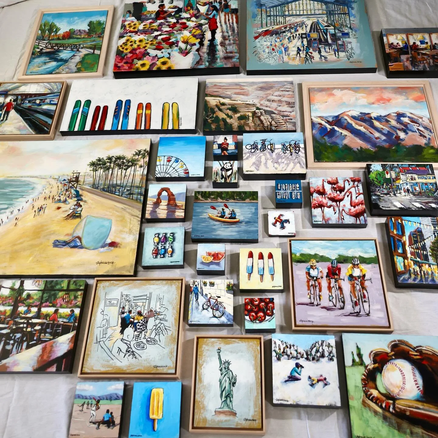 I’m so excited for @artattheparkutah this weekend, I haven’t even gotten the chance to introduce you to all the new paintings yet! Guess it’ll have to be love at first site when you come to the show to see which one belongs to your