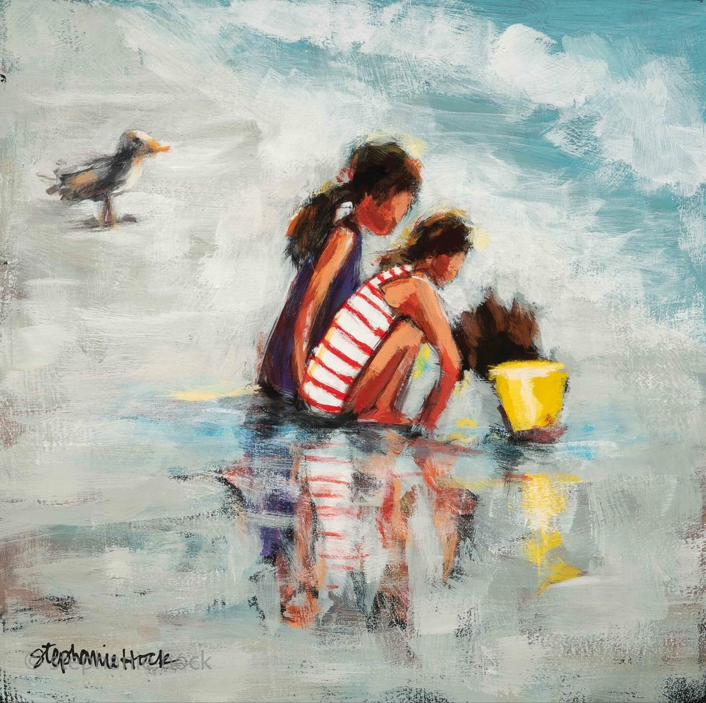 One of the reasons I love painting figures is because I love capturing their stories. I take photos of strangers everywhere, but in my head I make up rich backstories about who they are and what their relationships are and what they&rsquo;re thinking