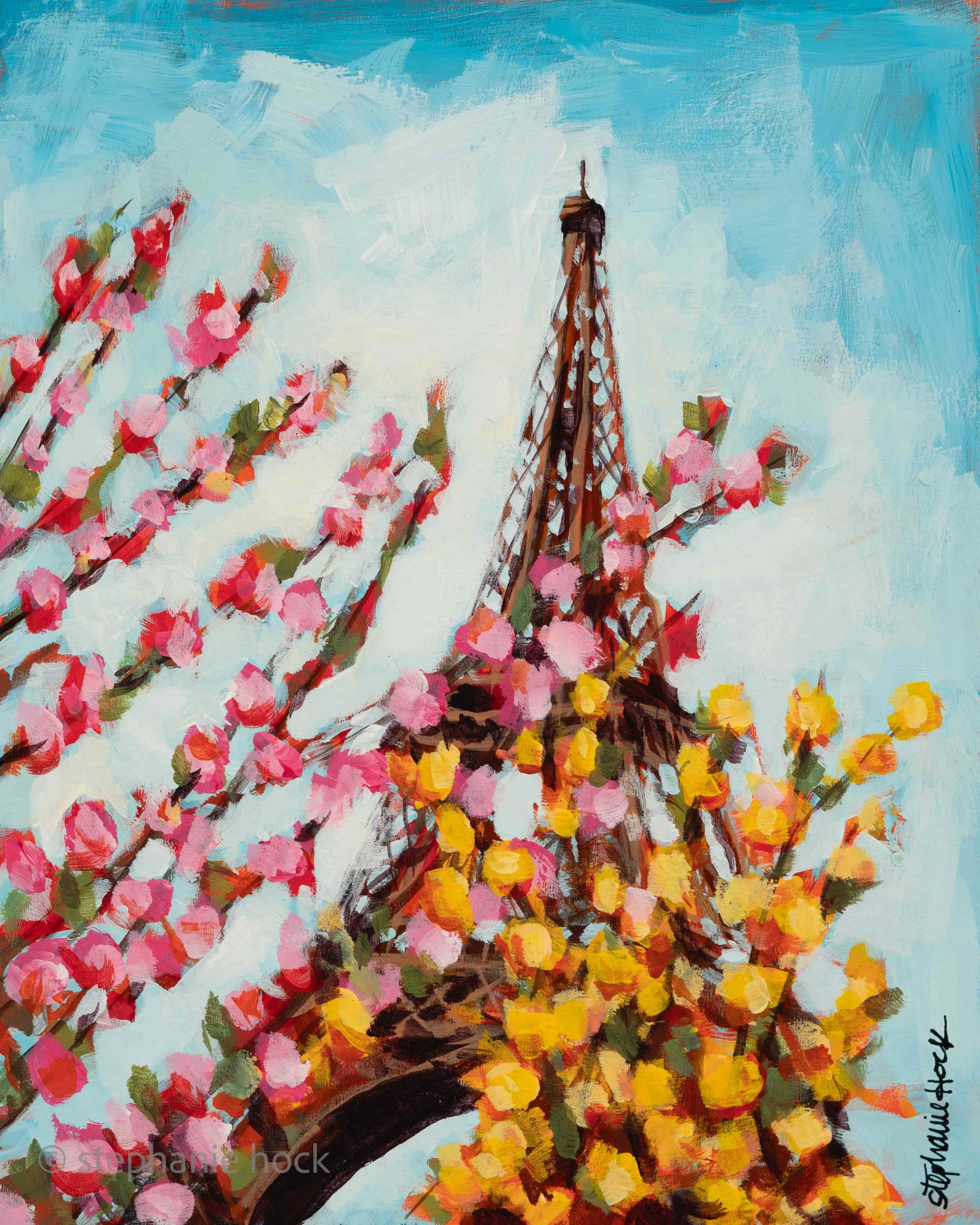 Eiffel Tower Study 1, 10x8