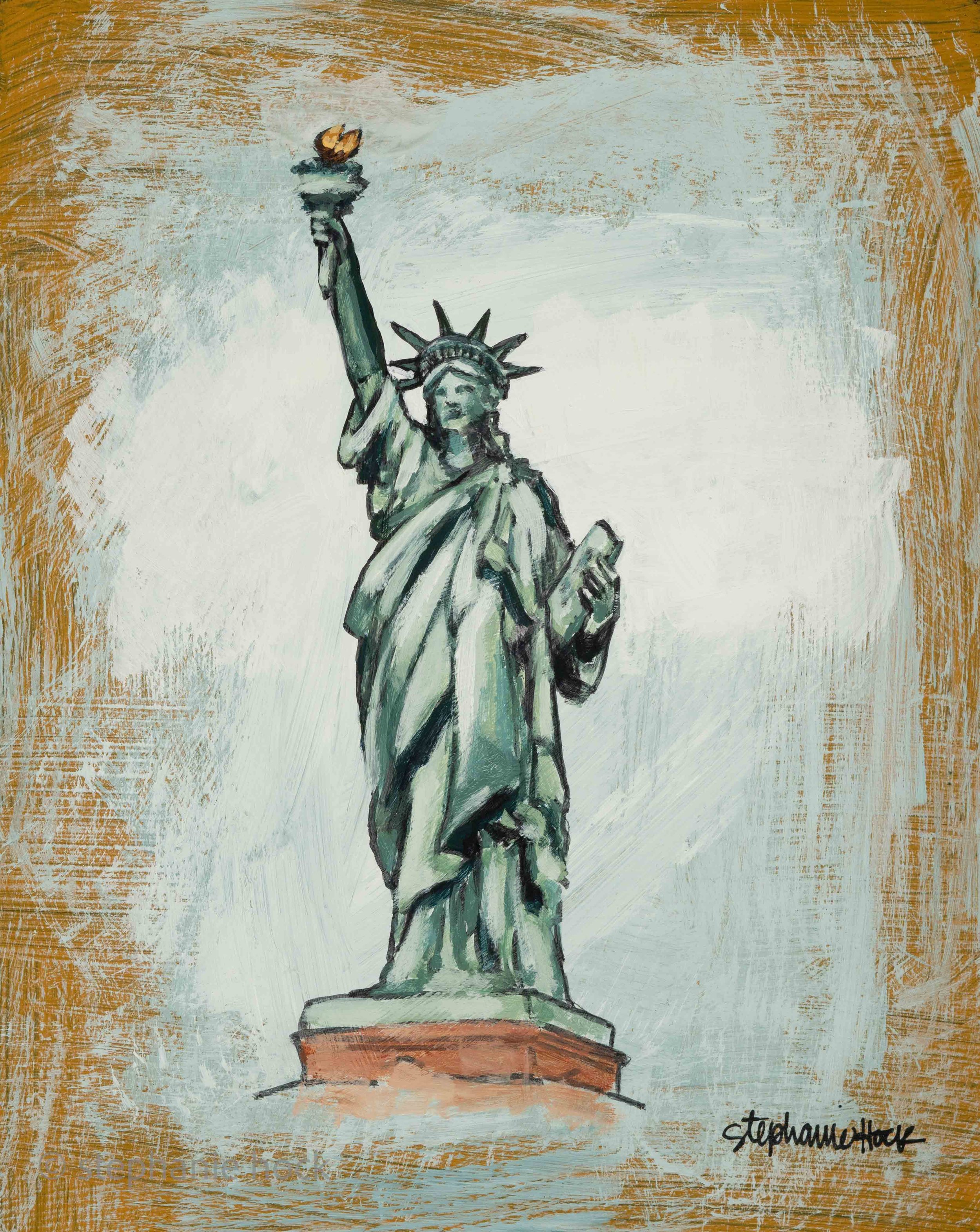 Lady Liberty, 10x8
