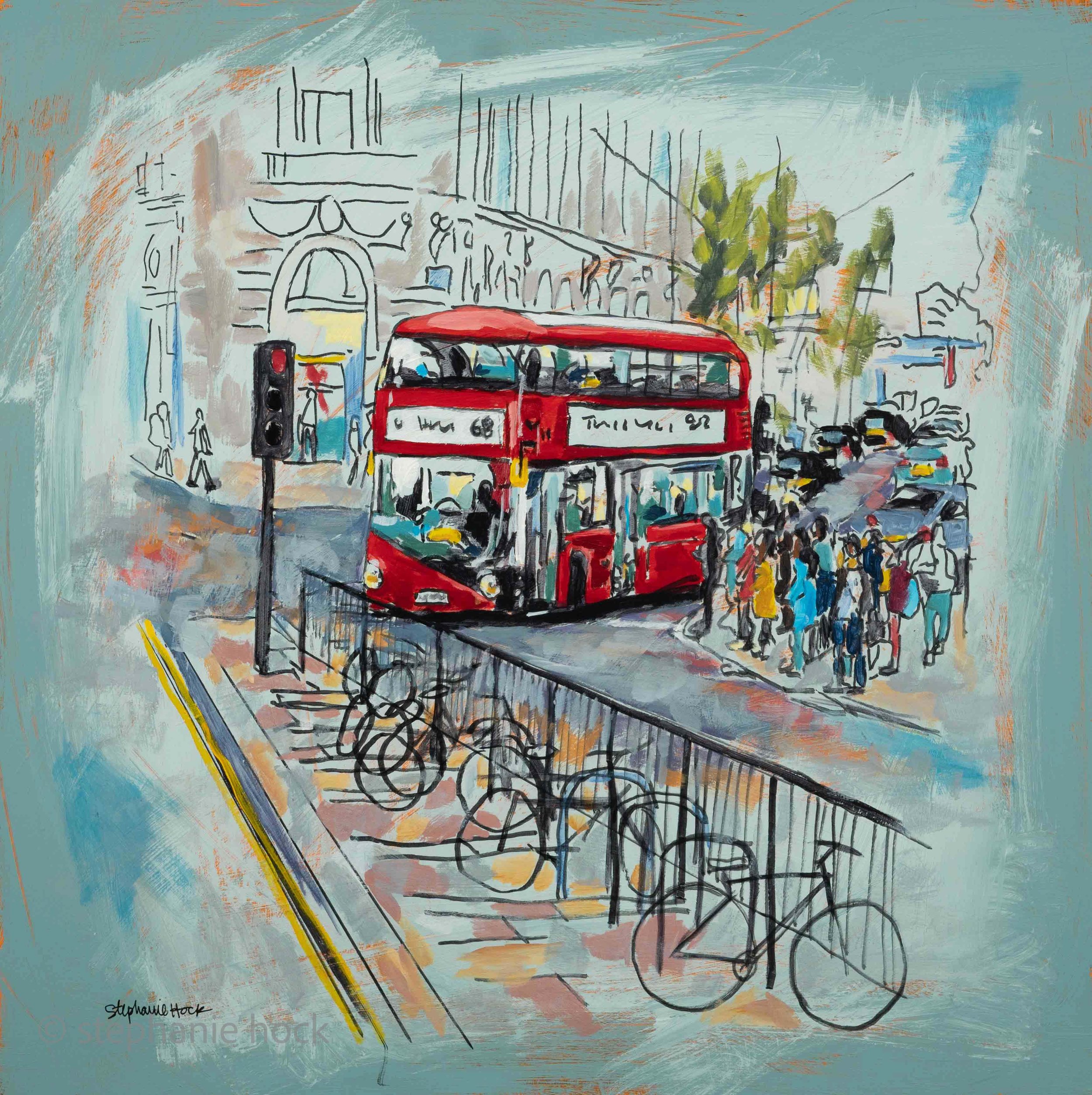 Playing Tourist, 24x24