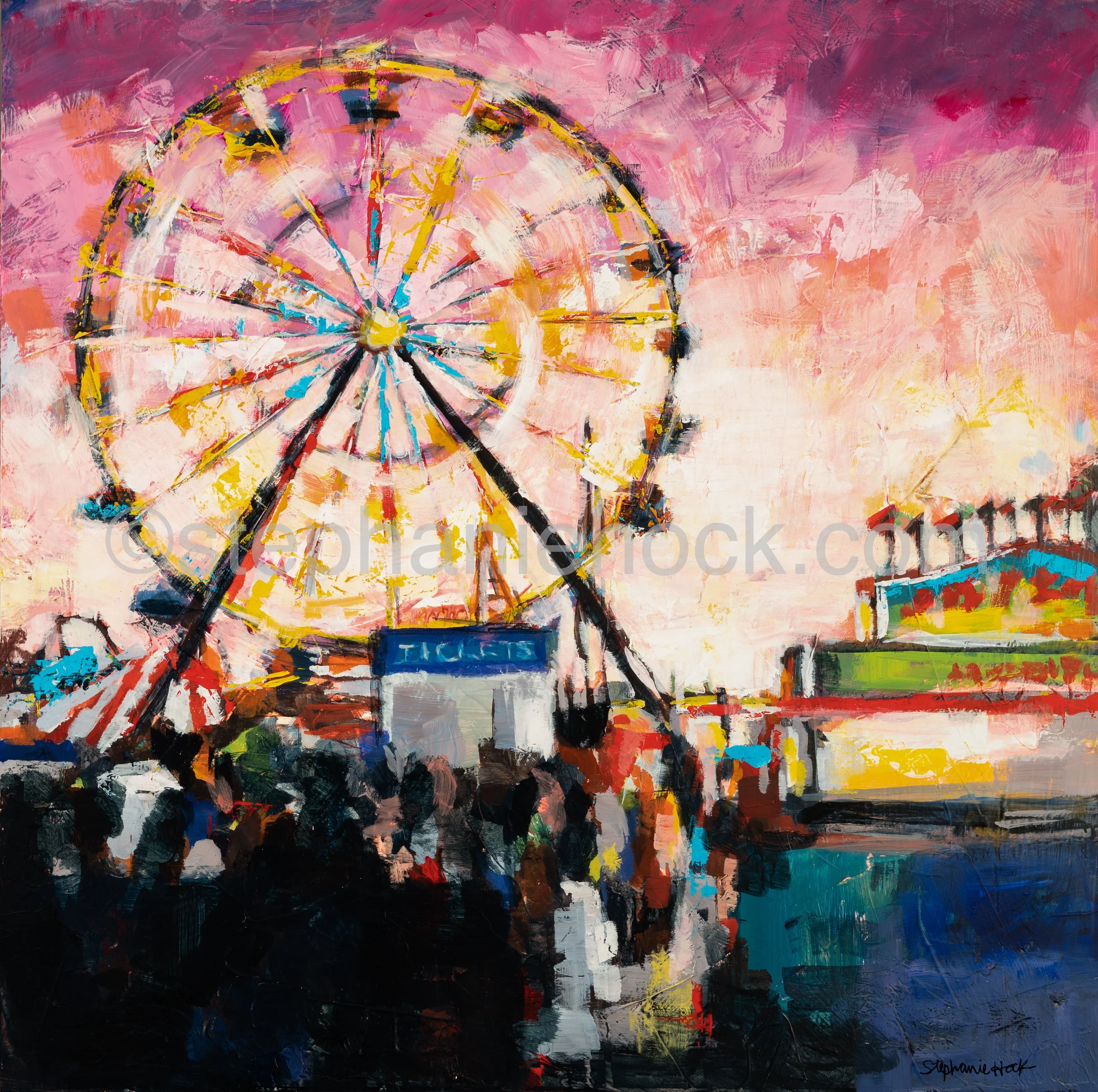 "Cotton Candy" 
24x24 inches
$2,075
