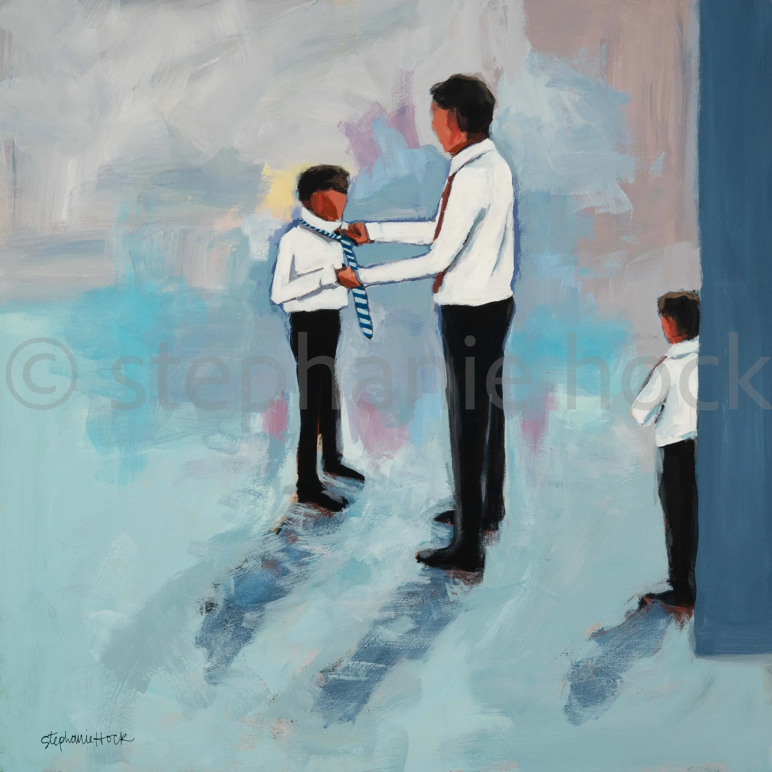 "Learning to Tie a Tie" print (#26014)