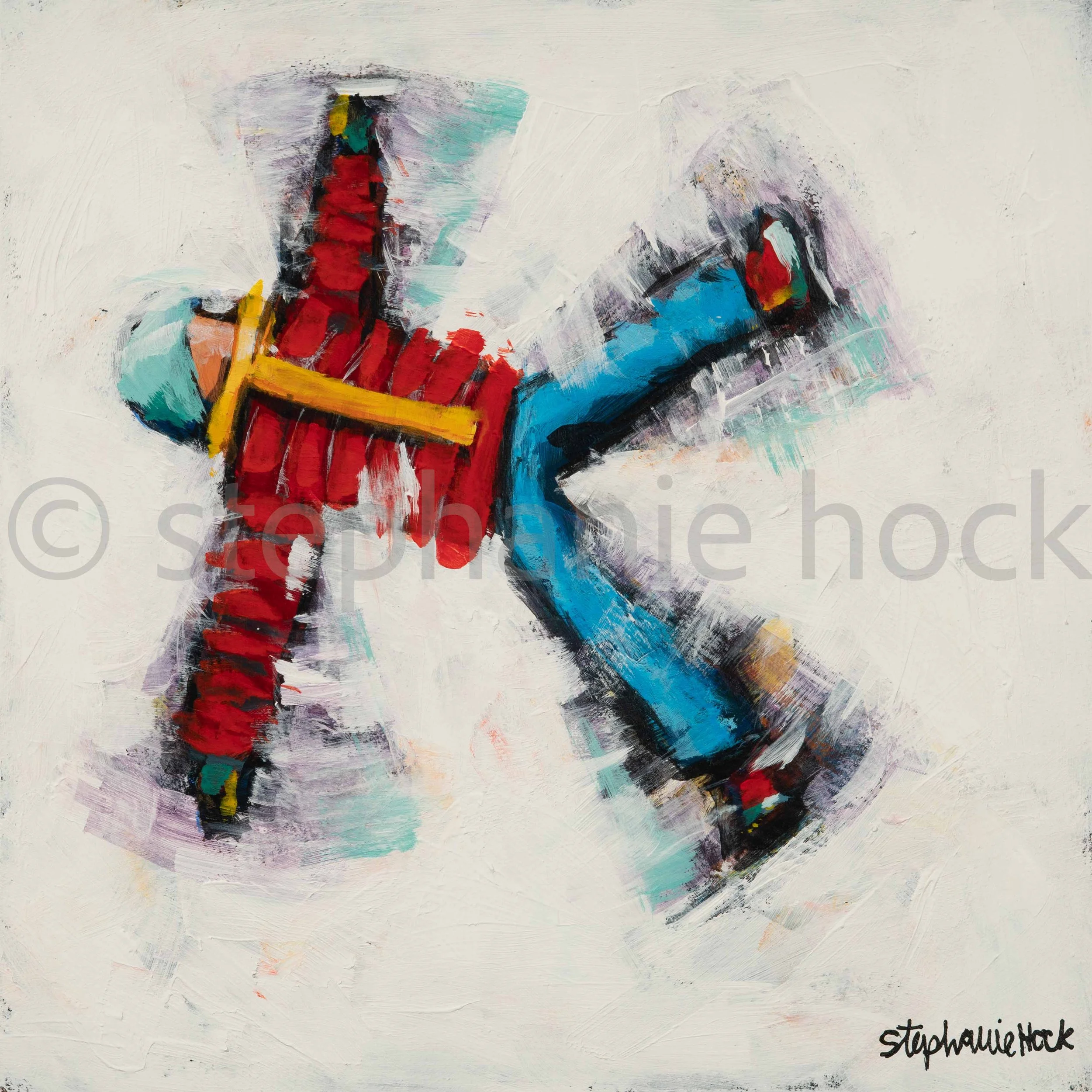 "Snow Angel 27" 
8x8 inches
$375