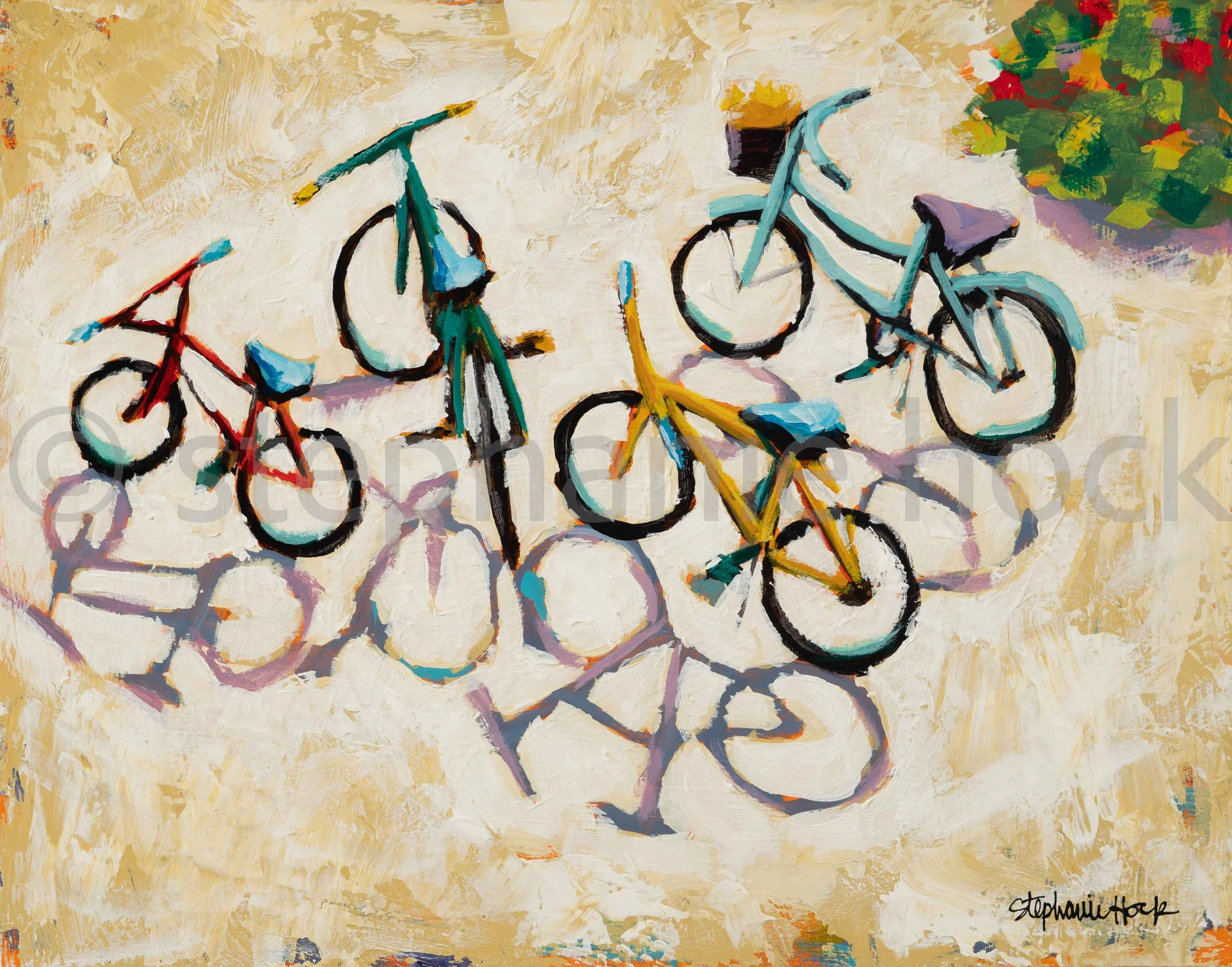 "Family Bike Ride" 
11x14 inches
$750