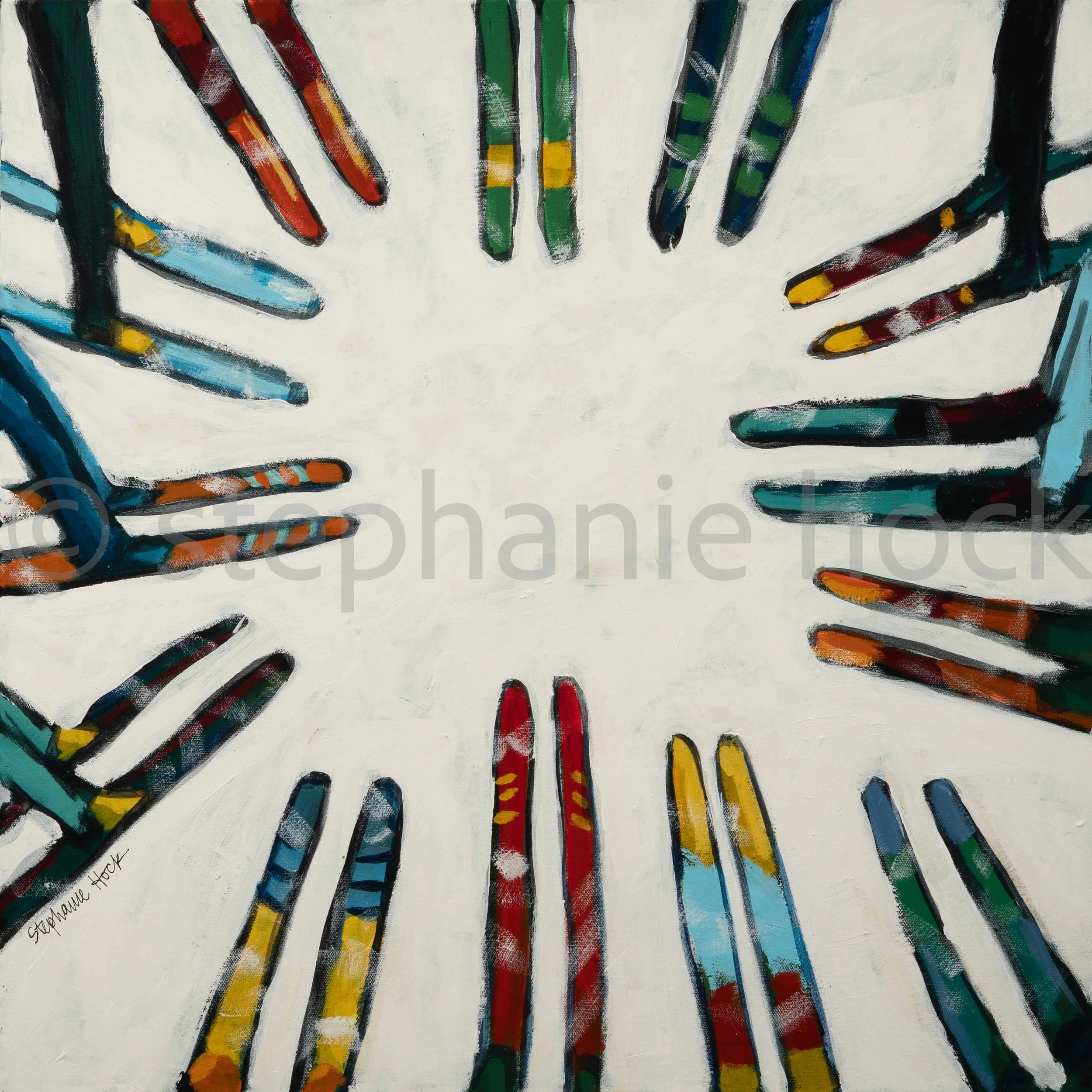 "Come Together 12"
24x24
$2,075