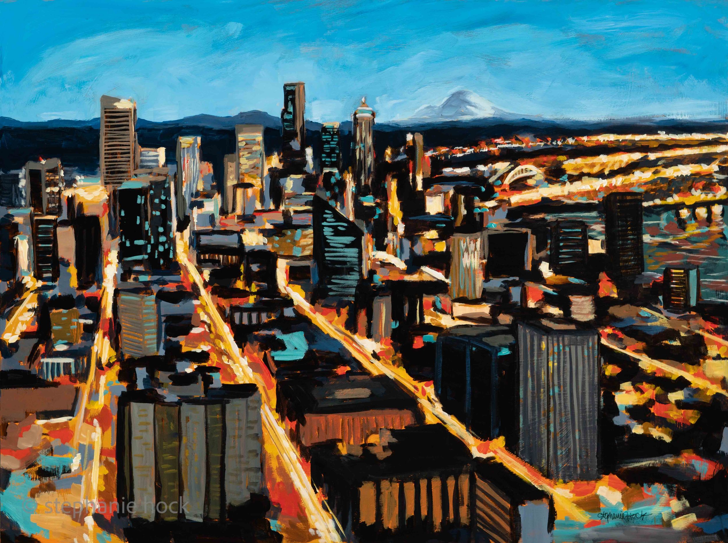 Night City, 30x40