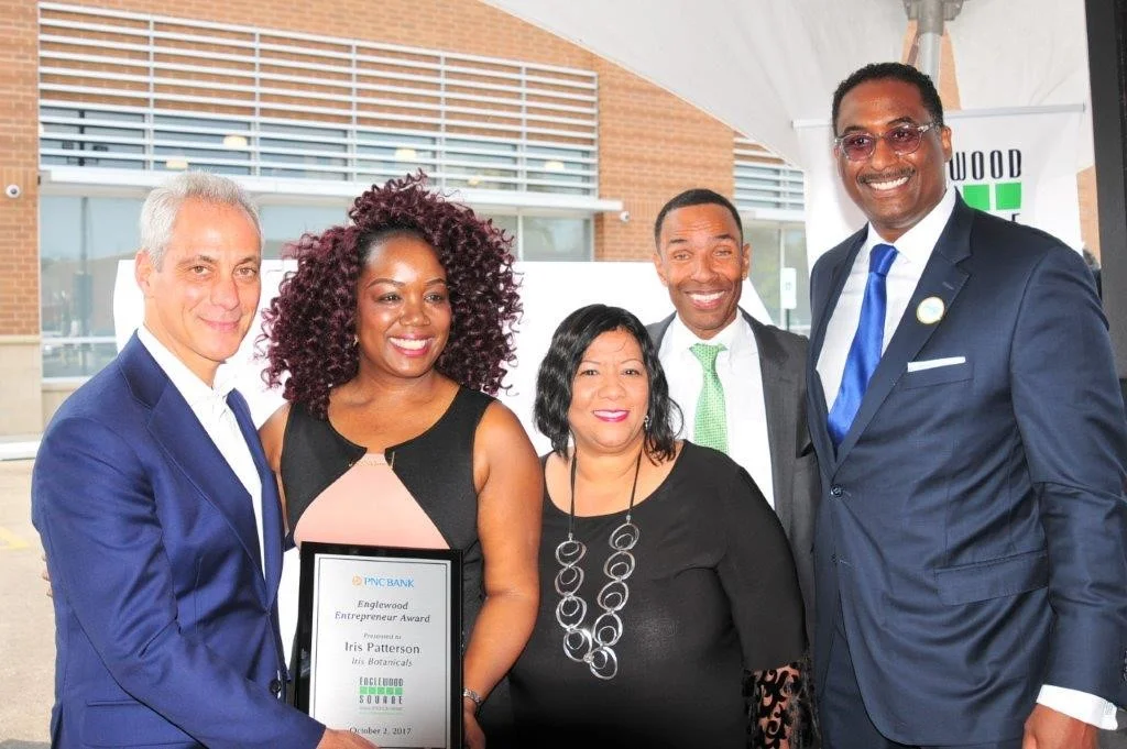 Mayor Emanuel - Ald Foulkes - Thurman Smith - Iris Botanicals.jpg