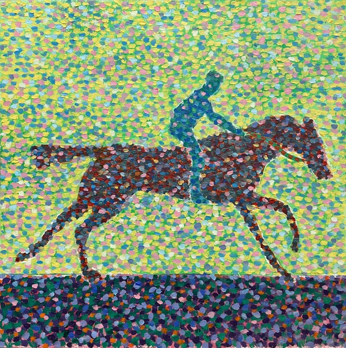  Oil paint study on card 30cmx30cm 2026  