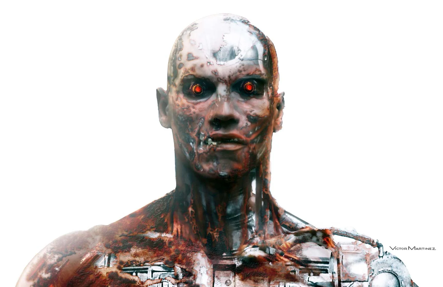 Terminator T-800 "Arnold" Concept Design Art