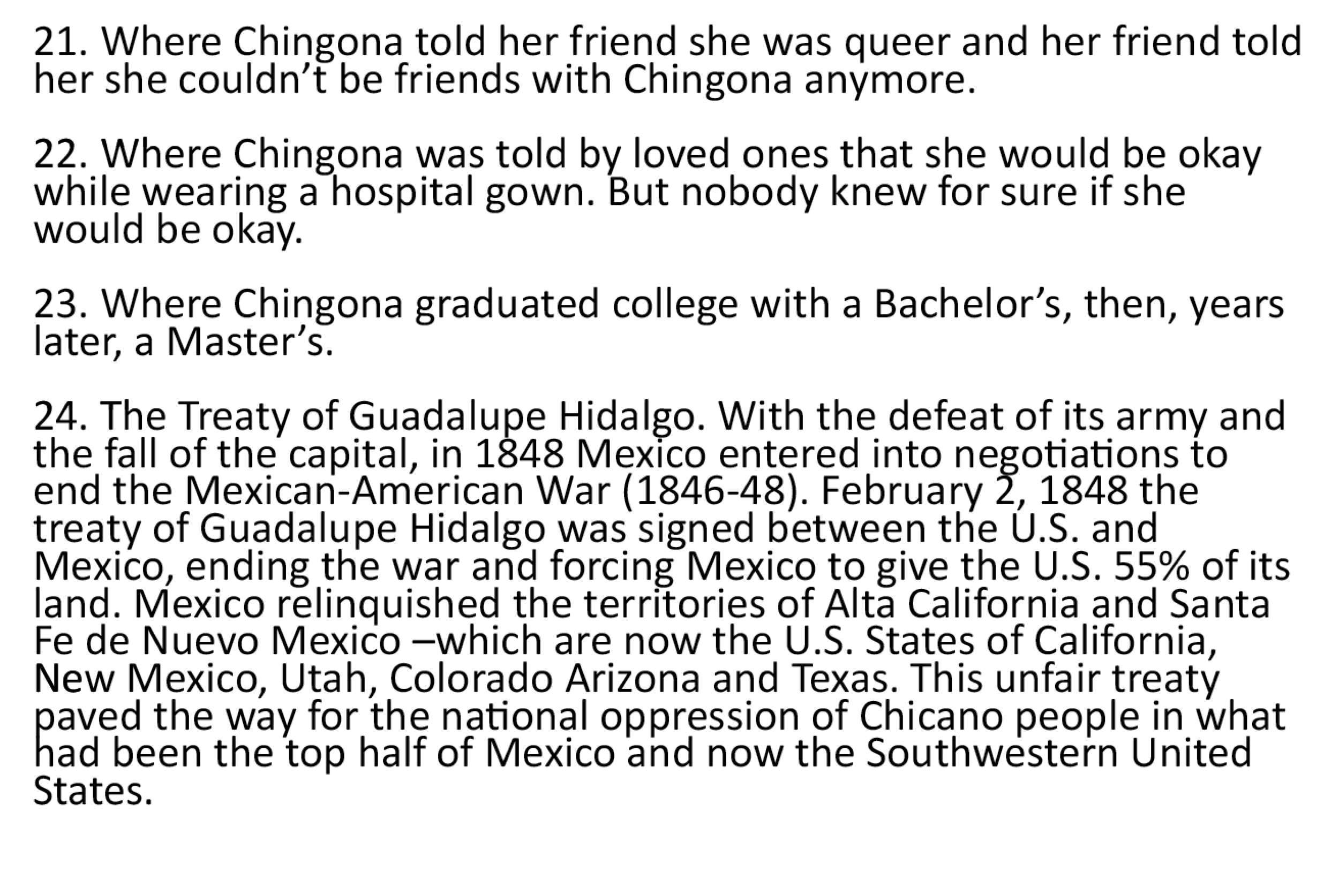 Excerpt from the written component of the map piece Untitled (an nofficial history of Mexifornia).