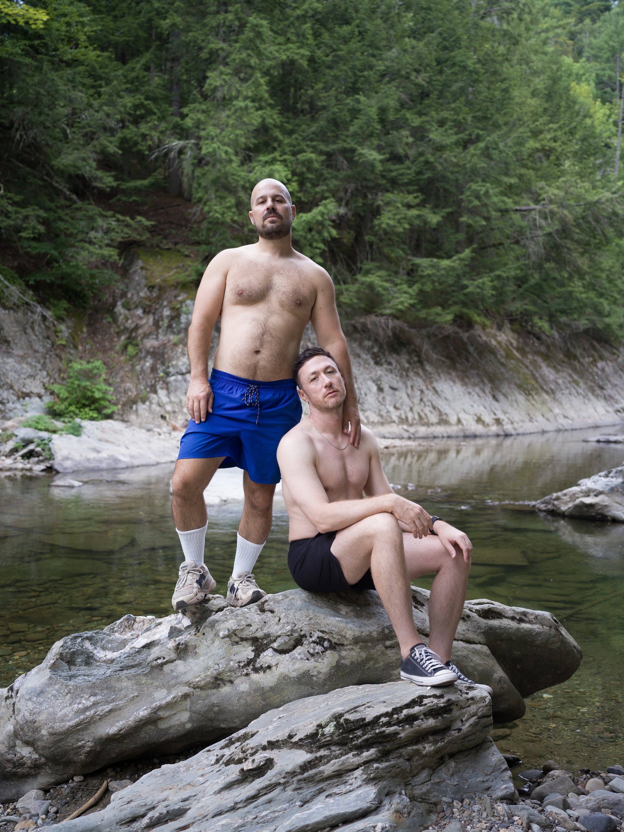 Patrick and Tanner, at the Gorge, VT