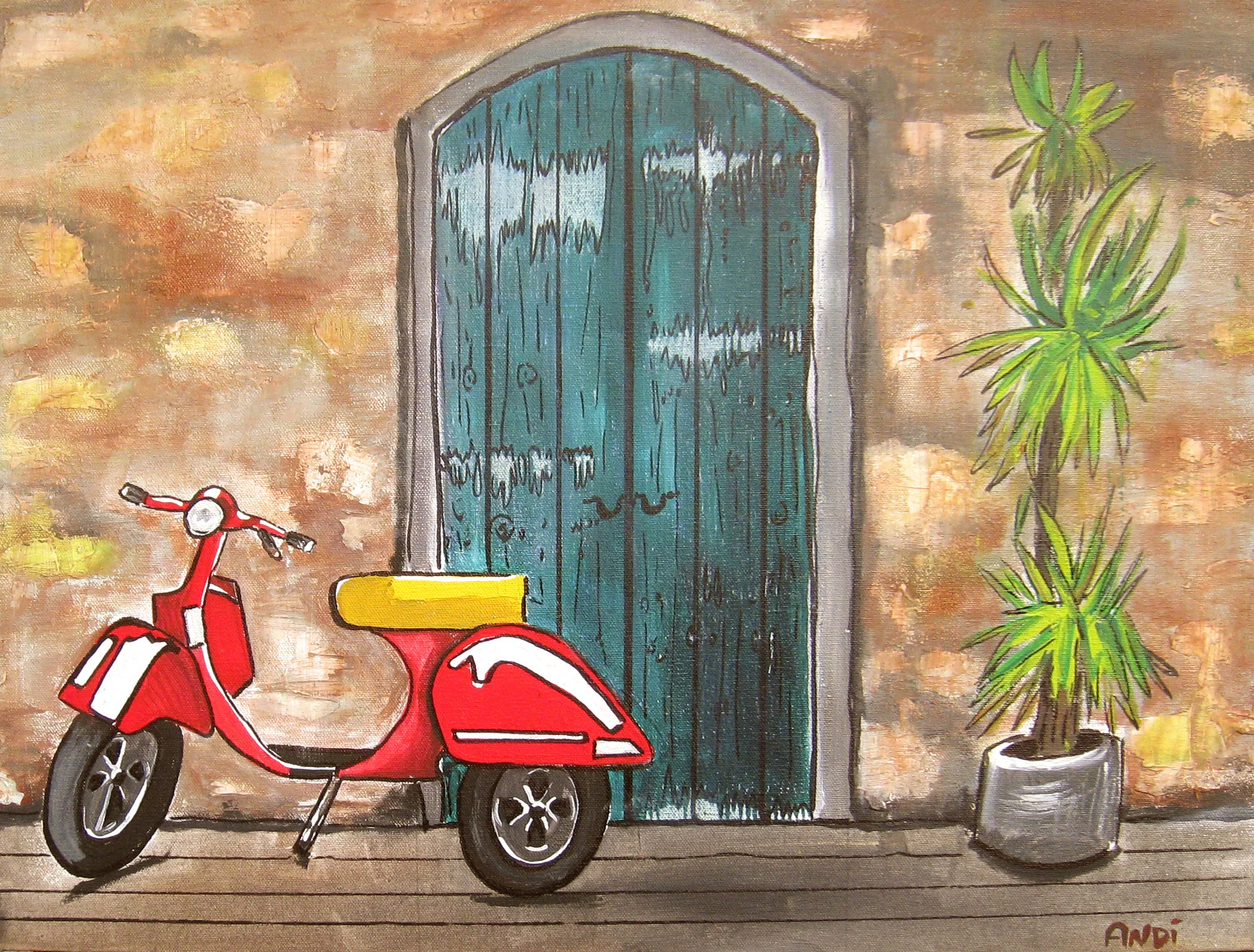 Red Scooter