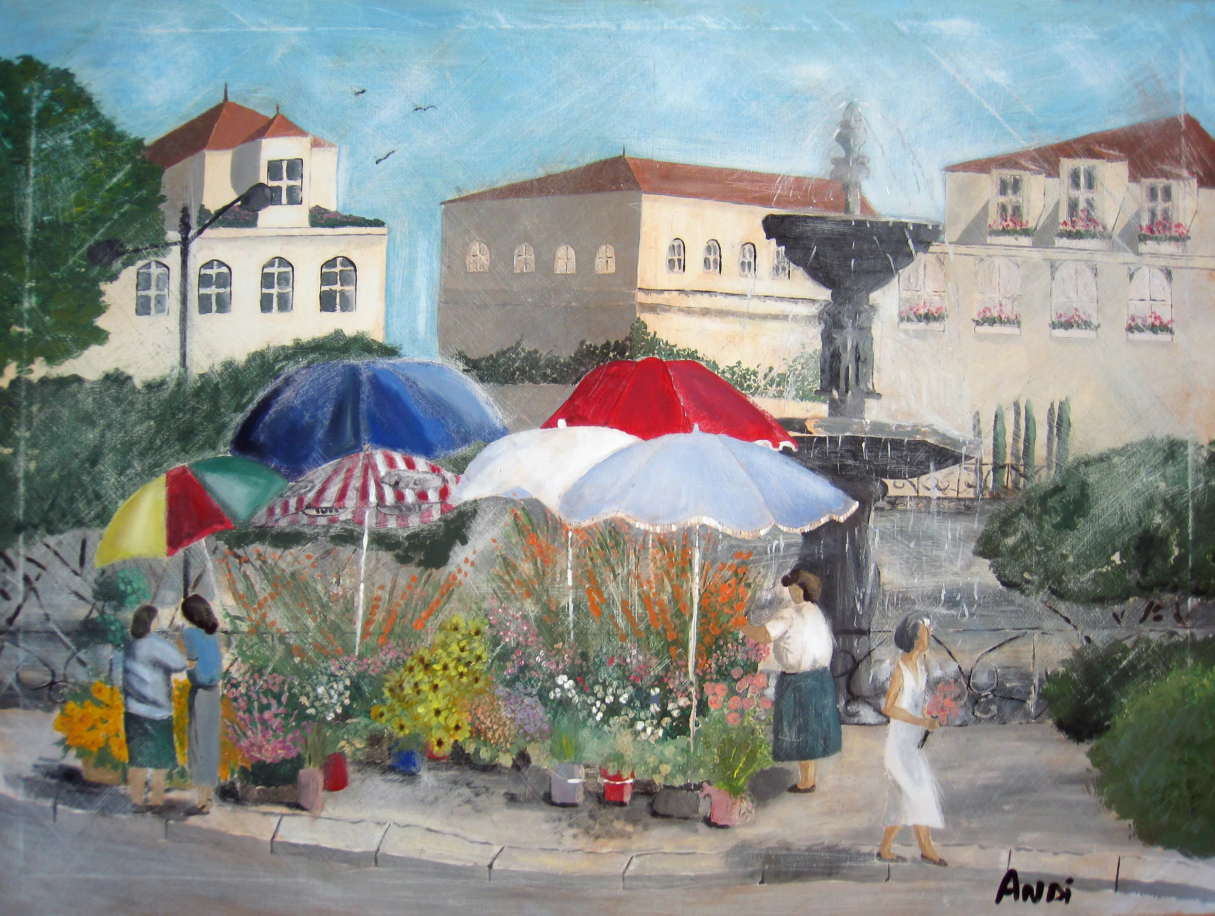 Spanish Flower Market