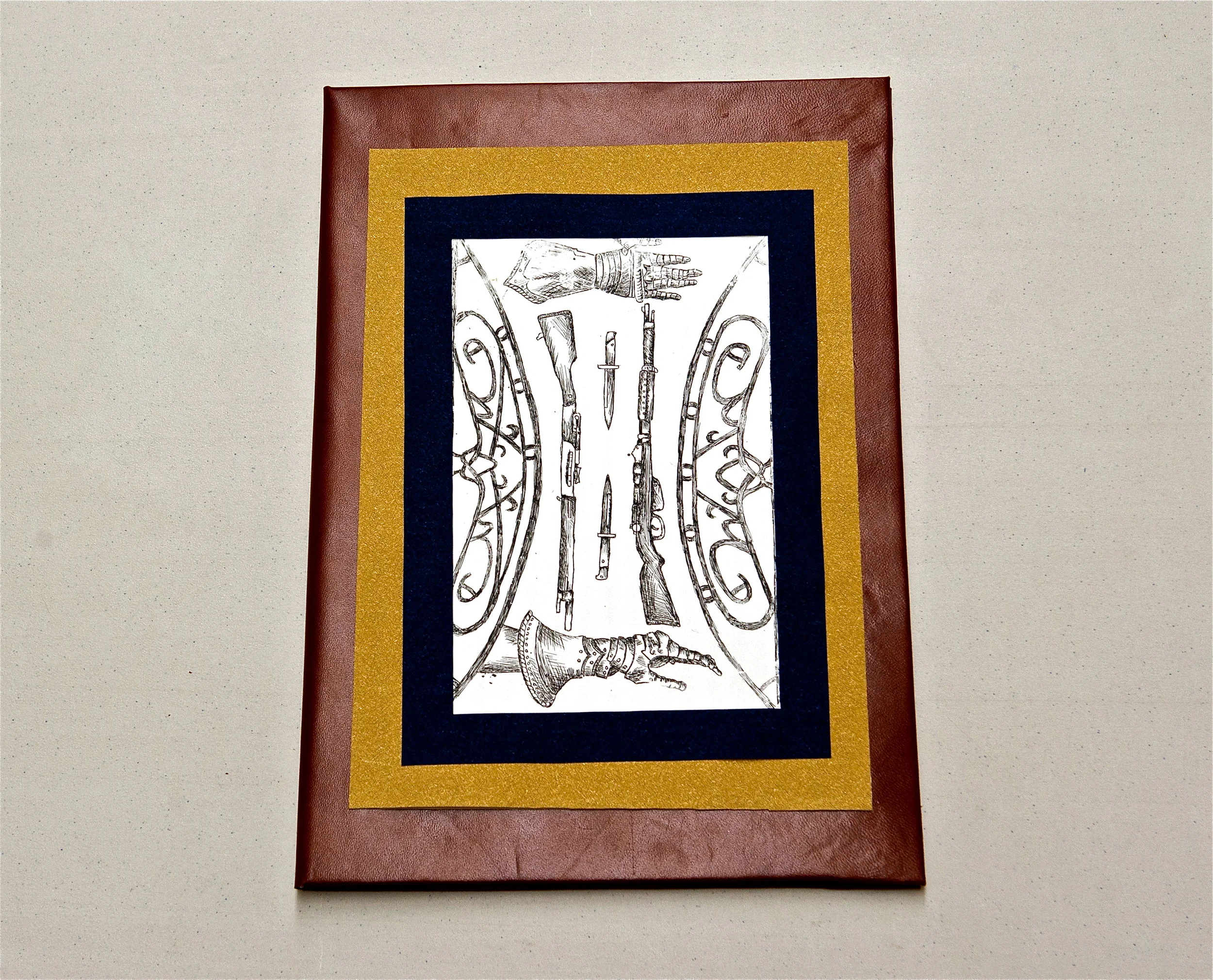  Rome book project, front cover. polymer plate. 