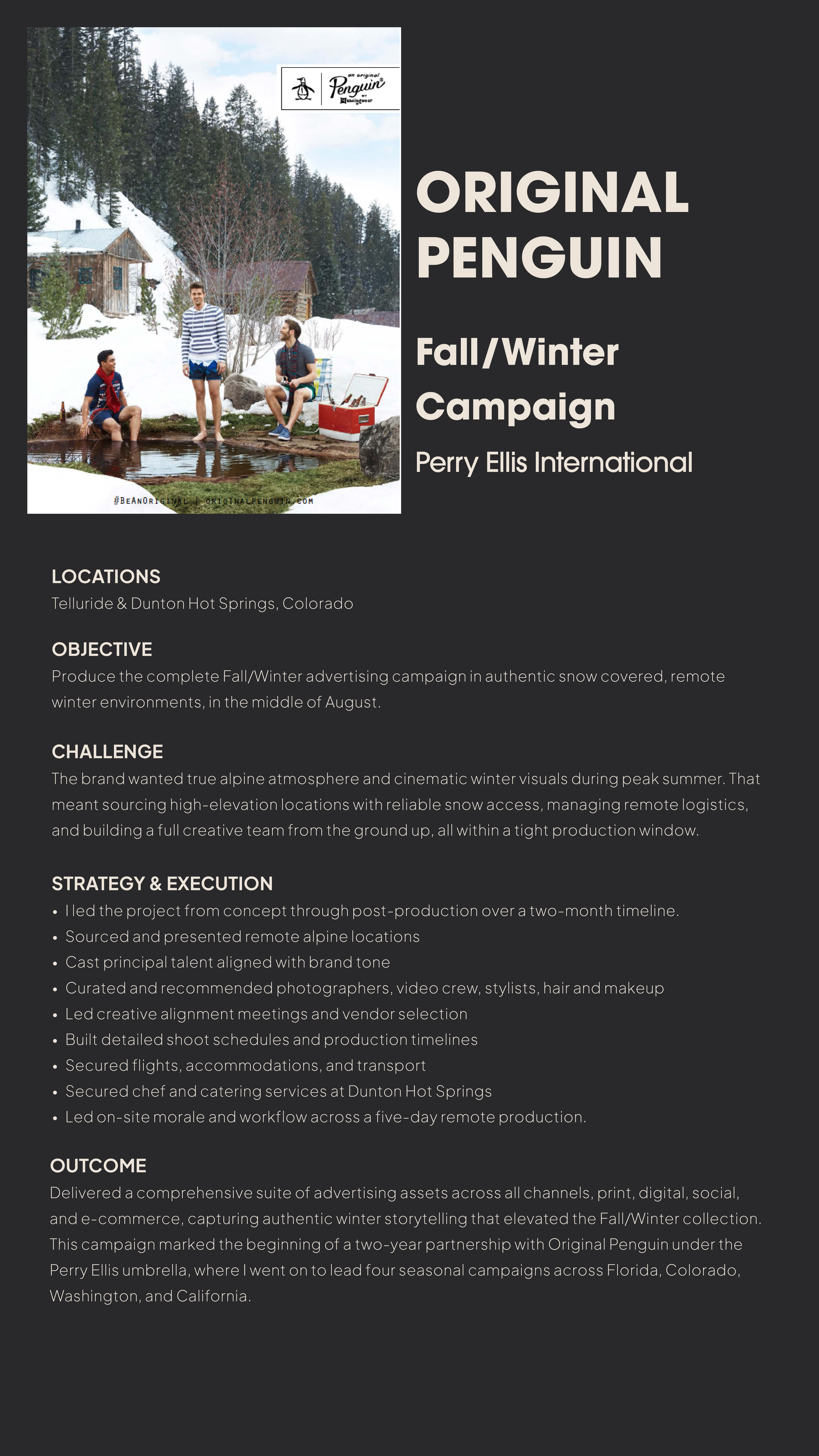 Original Penguin Case Study