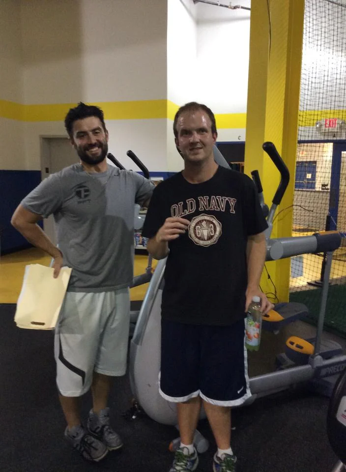 Andrew has been training at Platinum Health and Fitness for more than five years. He is there three time a week with his trainer Andrew Sorgi. Andrew has had several trainers over the years and has always done well. Everyone there is pro fessional and truly cares about their clients. It has warmed my heart over the years to see Andrew flourish in a gym setting and more importantly see him develop a relationship with those individuals that have and continue to work with him. I thank them for caring about him.