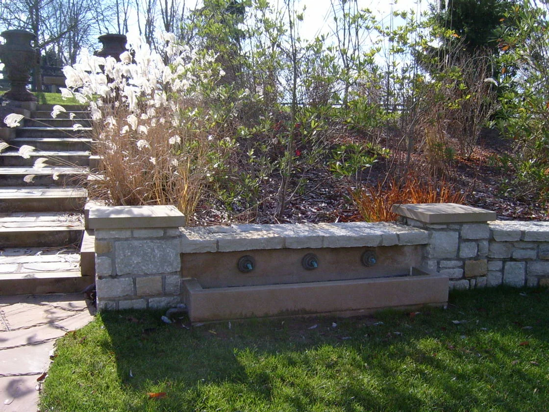  Horse trough inspired fountain/retaining wall 