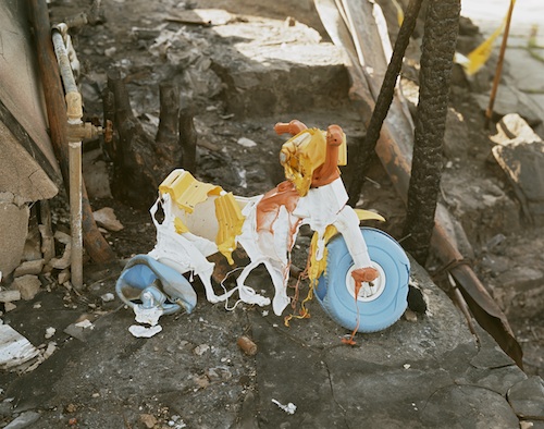 Oakland Fire # 107-91[Melted Tricycle], 1991. Courtesy of Richard Misrach.