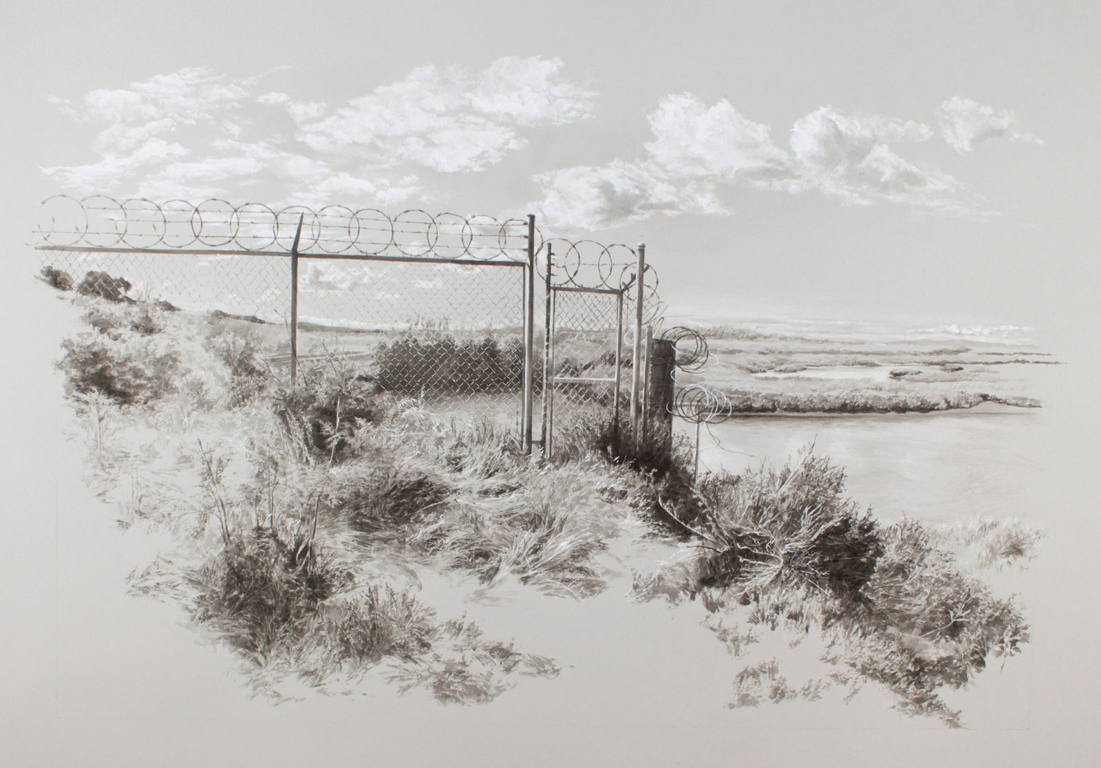 “Marsh Road,” by artist Sarah Newton. (Courtesy of the artist)
