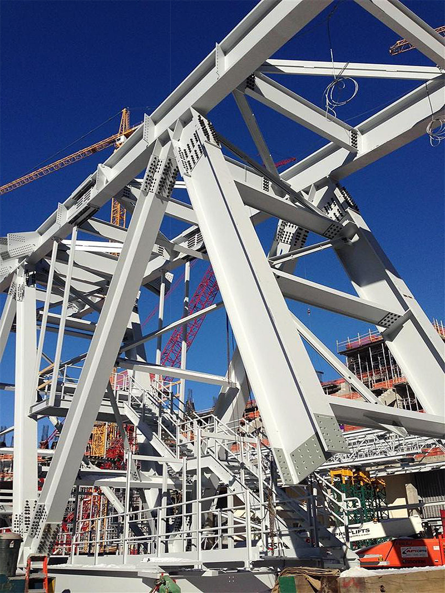 Vikings Stadium Catwalks in Trusses, Minneapolis