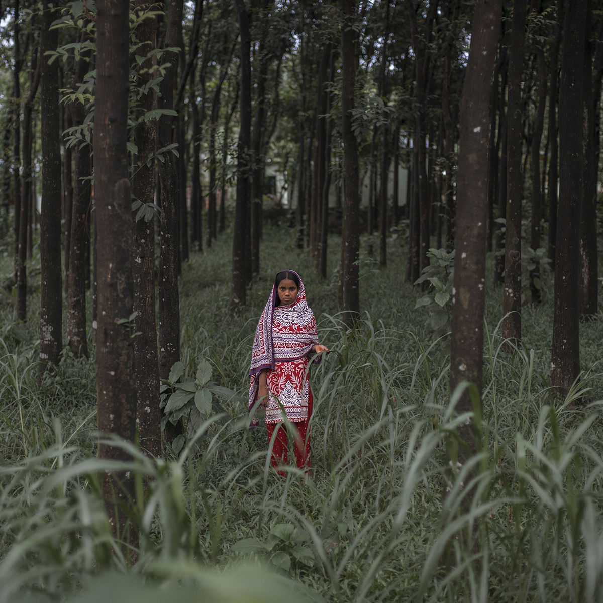 Mahinur Akhter (15) is one of the survivors of Rana Plaza collapse. She used to work in Fantom Factory on the 4th floor. Mahinur was 13 when she started working inside Rana Plaza, and by the time the building collapsed she had worked there for 3 years. All her friends were killed by the disaster, but she survived.