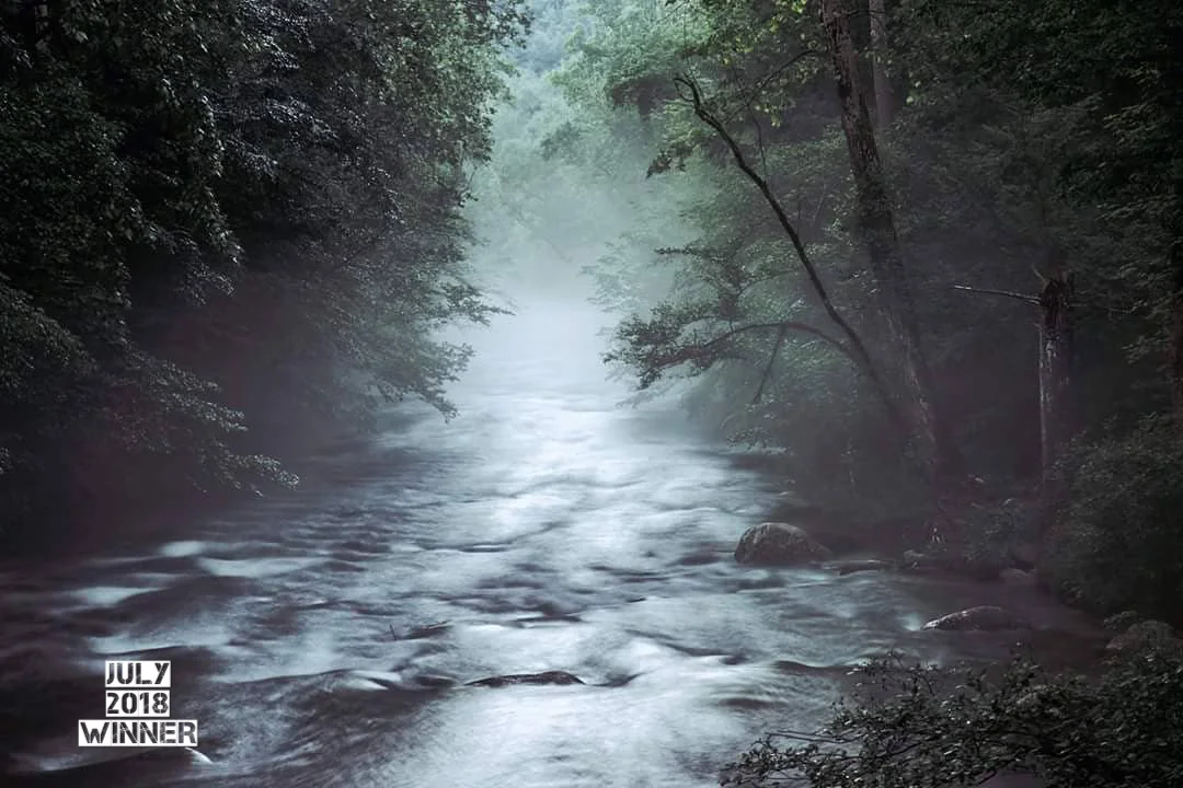 The winner for the month of July is Jamie Amos! (@hippietrikerchik on Instagram) What a fantastic image Jamie! The judges really love your editing choices here, the image has enough dark space to really make the highlights pop and give the light an almost liquid effect as it pours into the scene. The long exposure is also a beautiful touch showing that silky smooth water effect all in stark contrast between the light and dark space of your image. this is really lovely work thank you so much for sharing it with the group. I can't wait to see what you come up with next. Congratulations!