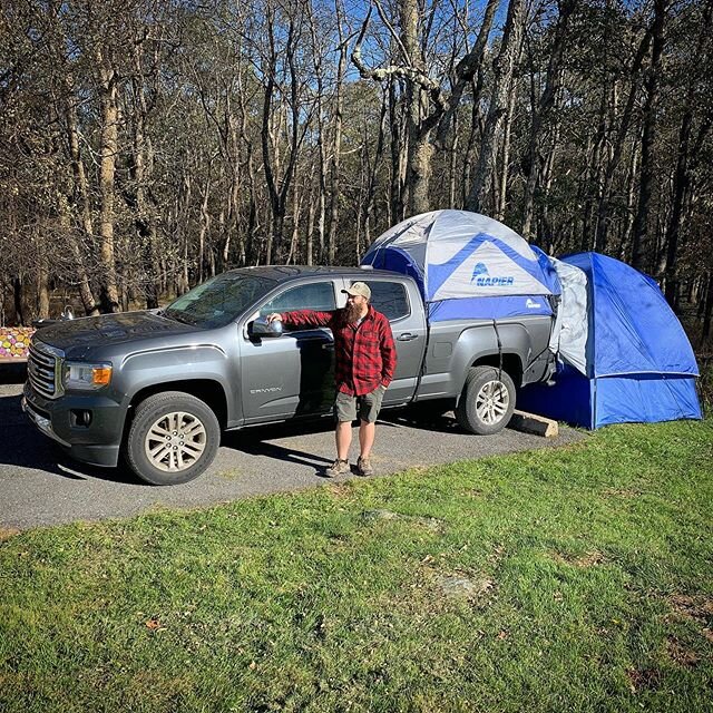 A real mans legs never get cold. #floridaman #outdoors #napiernation #napieroutdoors #trucktent  #camping #hiking @napieroutdoors