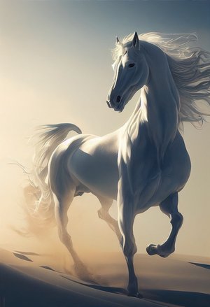 Lone Stallion | Horse Wall Art | Desert Sands | Horse Paintings | Canvas  Prints | Metal Prints | Home Office Decor — Stagner Images