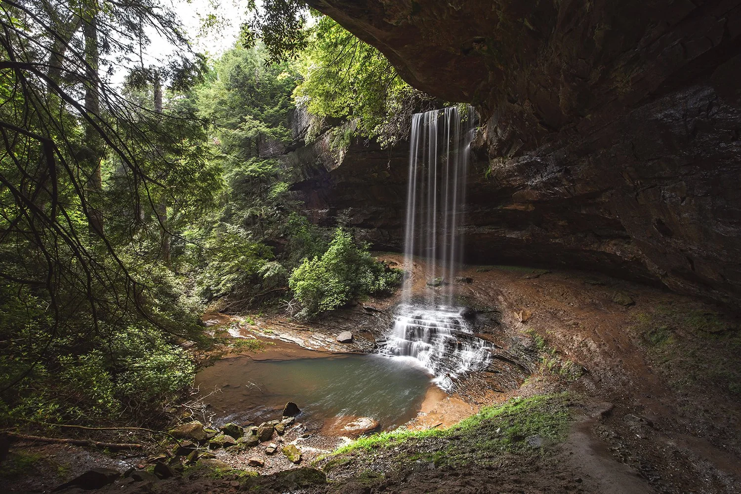 Greeter Falls — photograph by Adam Stagner