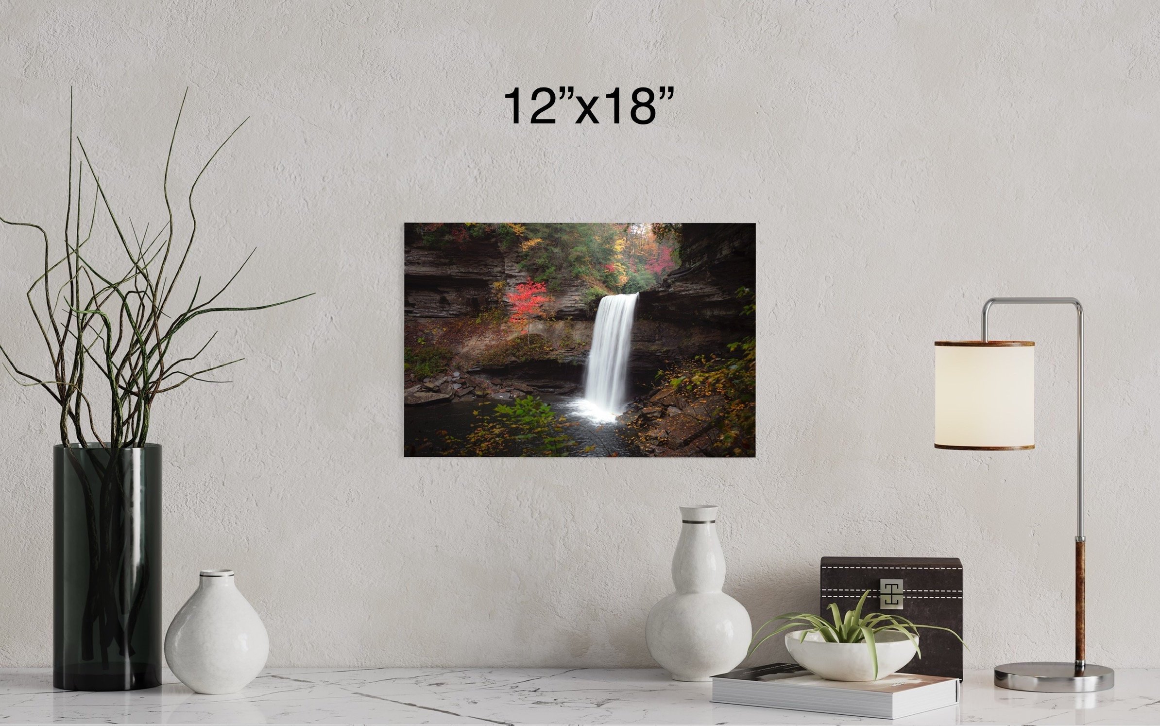 Greeter Falls | Tennessee Photography South Cumberland State Park Landscape Canvas Metal Print Waterfalls Wall Art