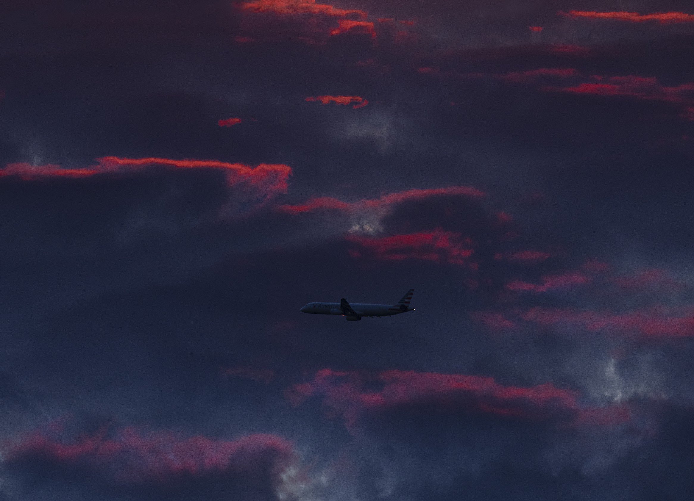 Take Flight | American Airlines Aviation Prints Photography Clouds Sunset Canvas Metal Wall Art Home Office Decor