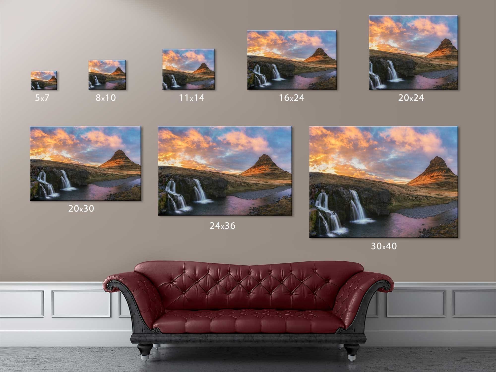 Soco Falls | Cherokee North Carolina Smoky Mountains Sunset Pictures Photography Metal Prints Canvas Nature Wall Art
