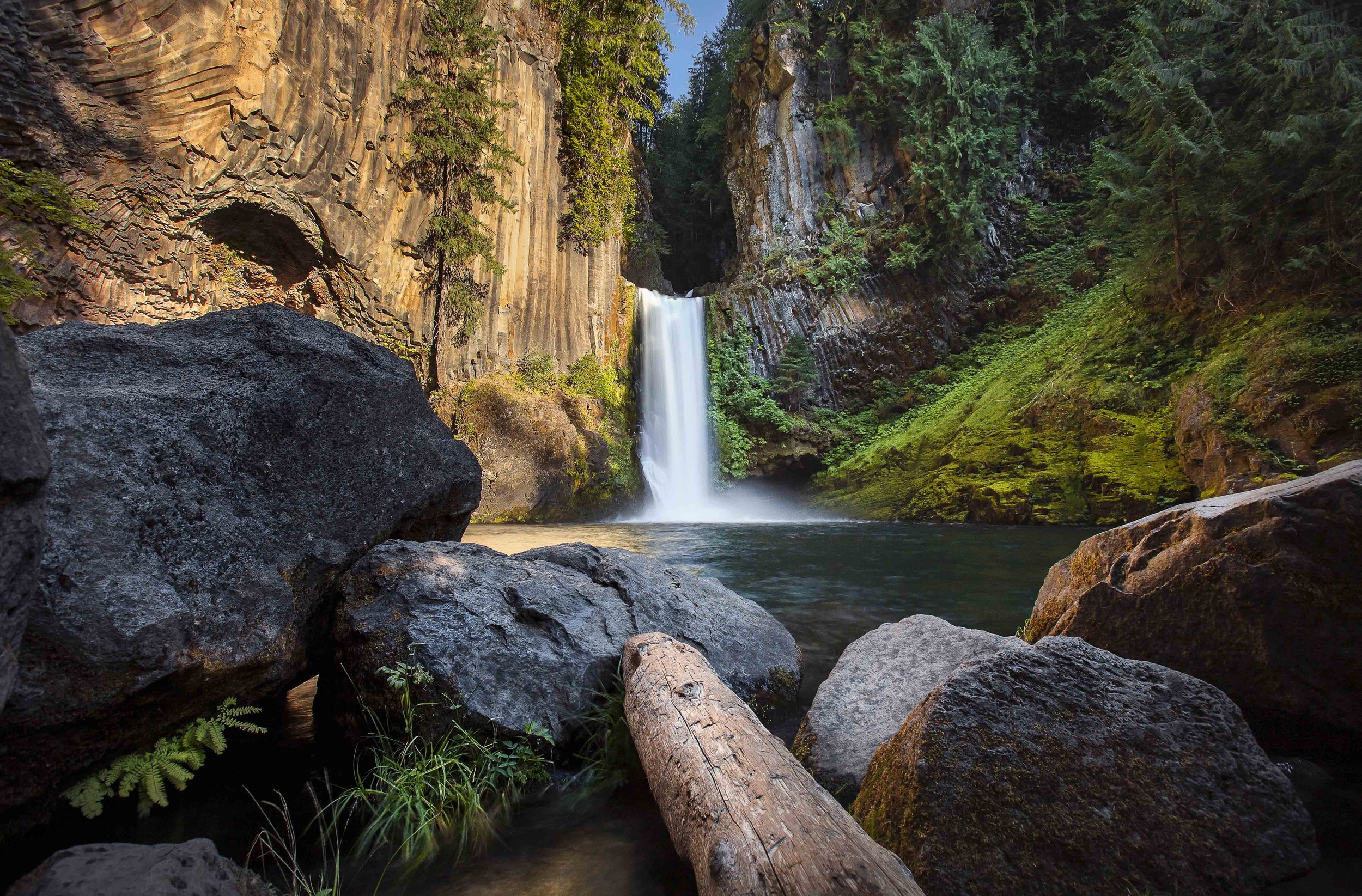 Toketee Falls | Oregon Wall Art Waterfalls Sunset Landscape Photography Nature Prints Canvas Metal