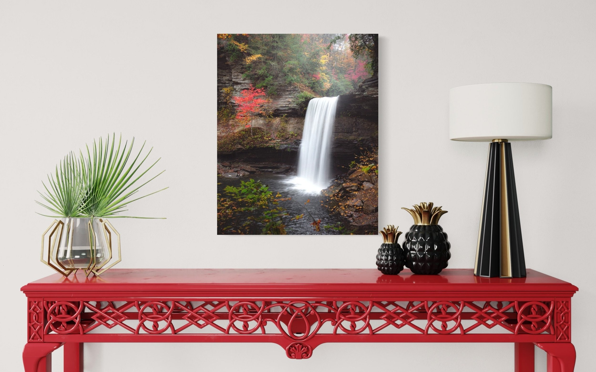 Greeter Falls | Tennessee Photography South Cumberland State Park Landscape Canvas Metal Print Waterfalls Wall Art