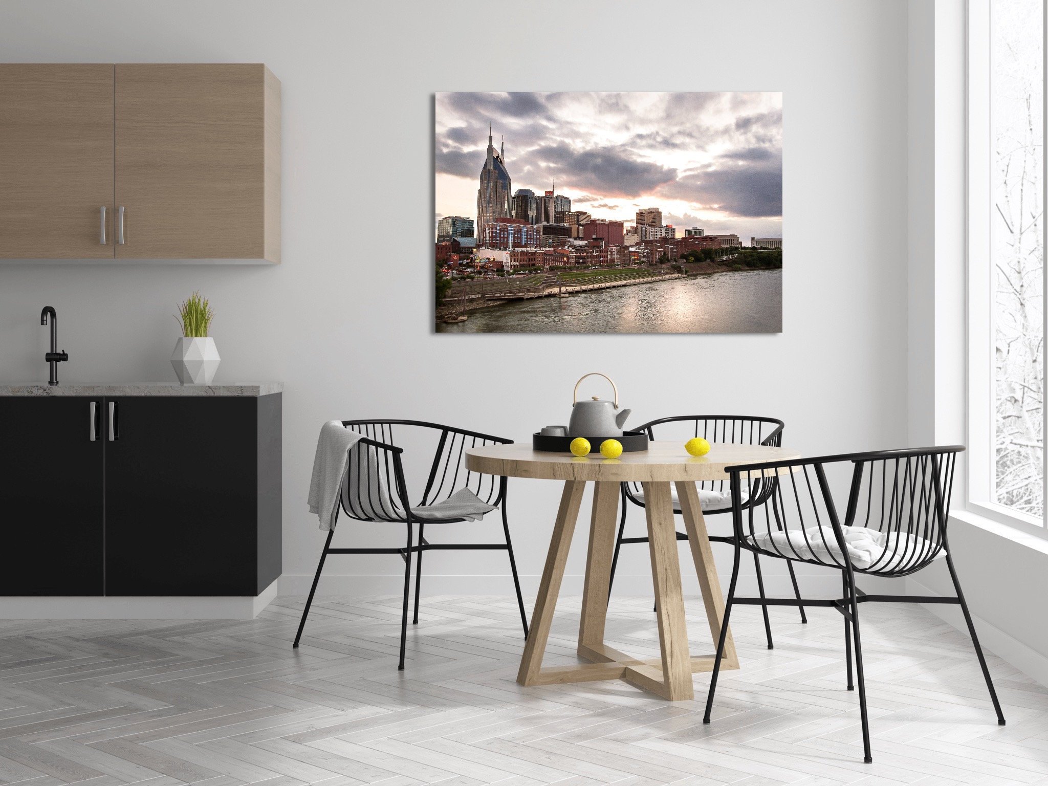 Nashville Skyline | Tennessee Wall Art Photography Prints Pictures Home and Office Decor Metal Canvas