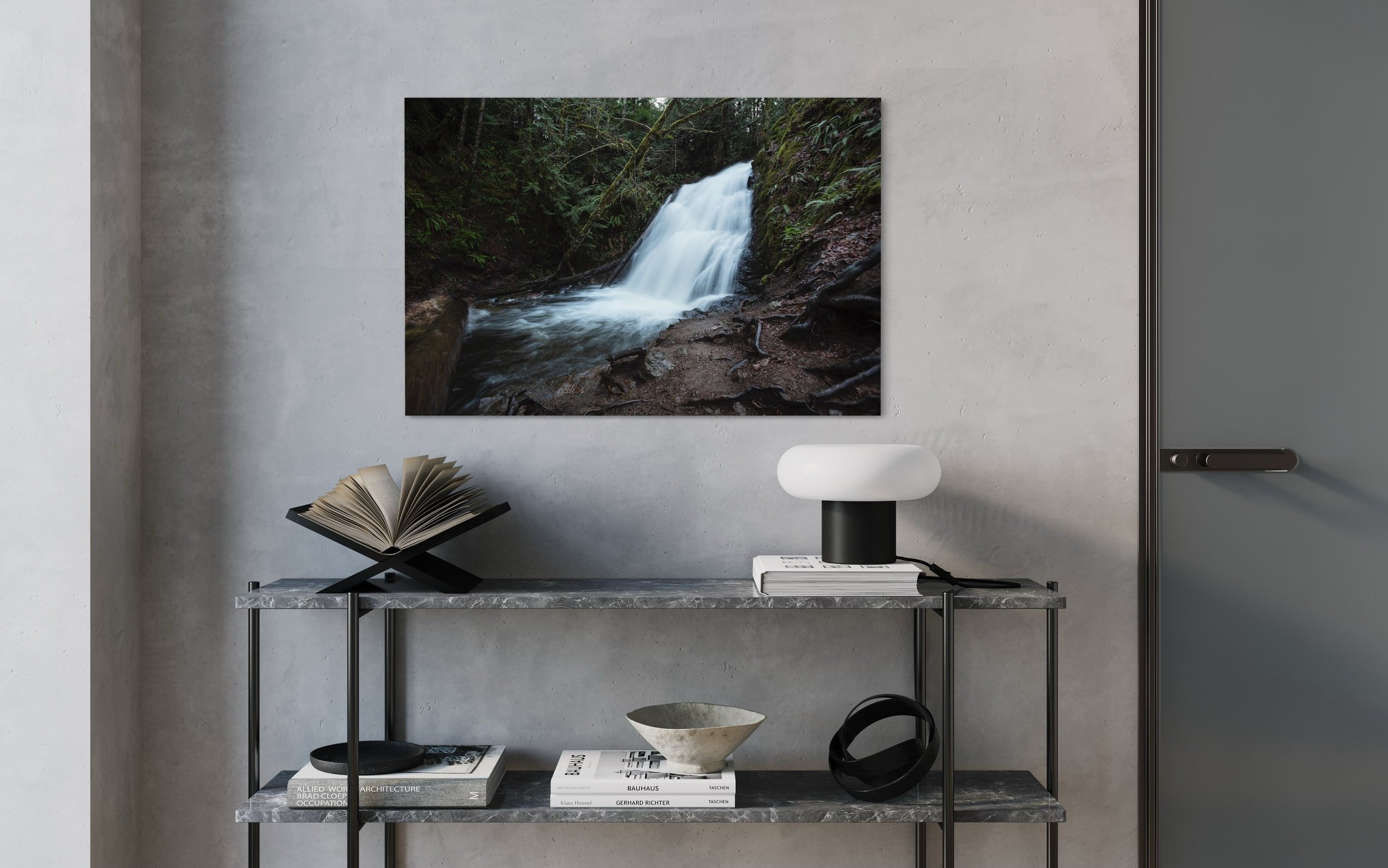 Dickerson Creek Waterfall | Washington Prints PNW Nature Art Landscape Photography Metal Canvas Home Decor