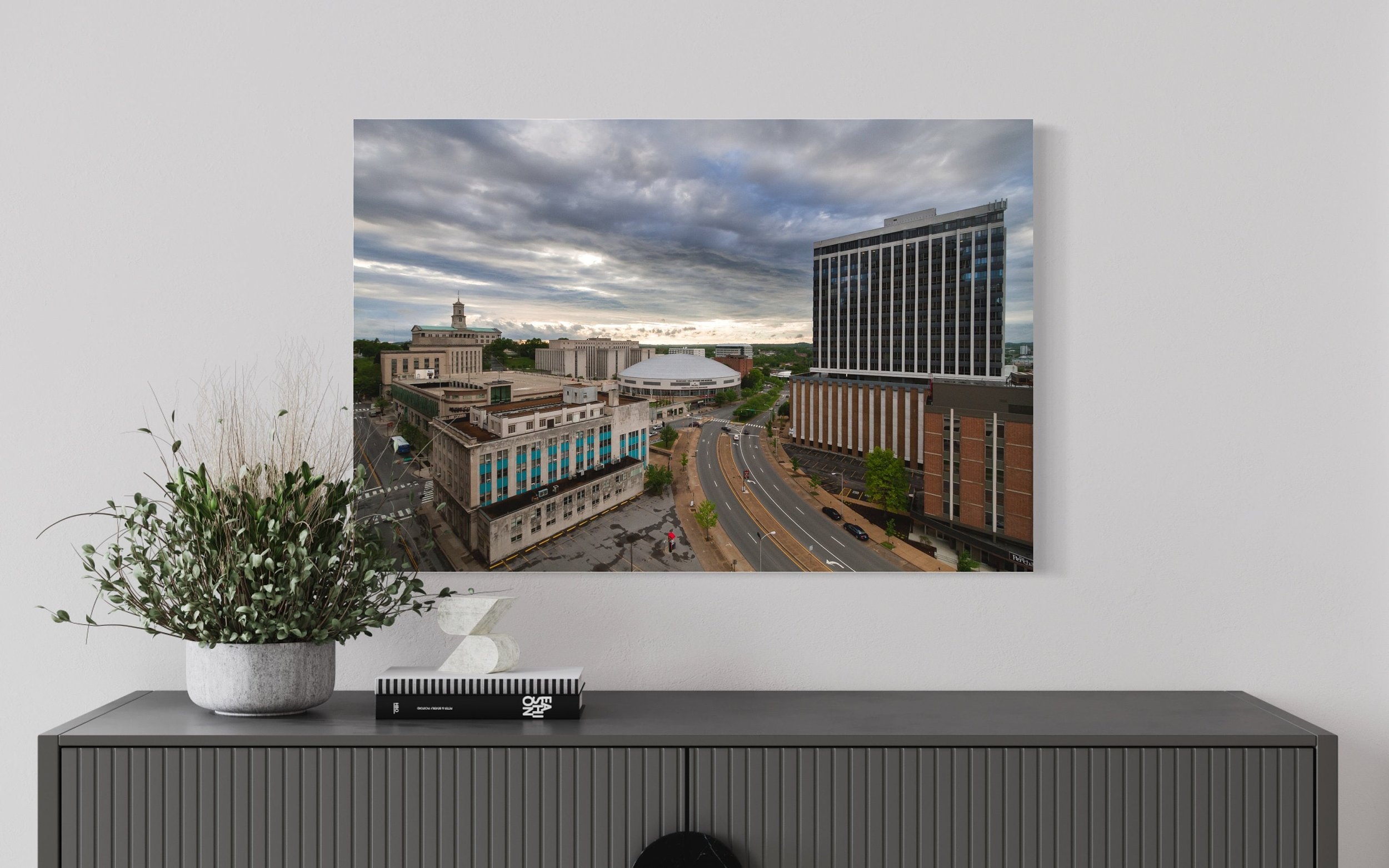 Downtown Nashville | Tennessee State Capitol Musicians Hall of Fame Wall Art Canvas Prints Metal Digital