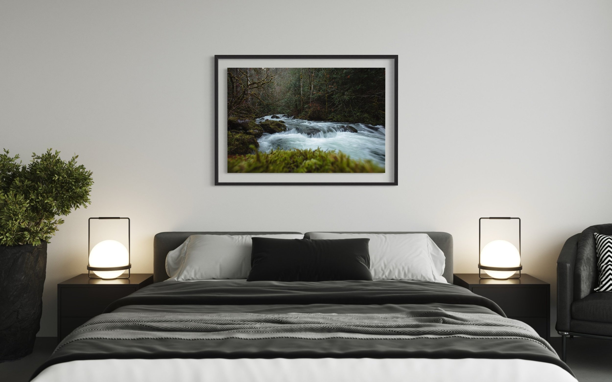 Rocky Brook | Olympic National Forest Washington PNW Nature Art Landscape Photo Metal Prints Canvas Home Decor
